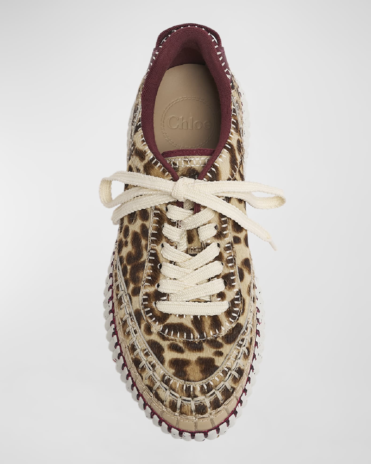 Nama Leopard Stitch Walking Sneakers