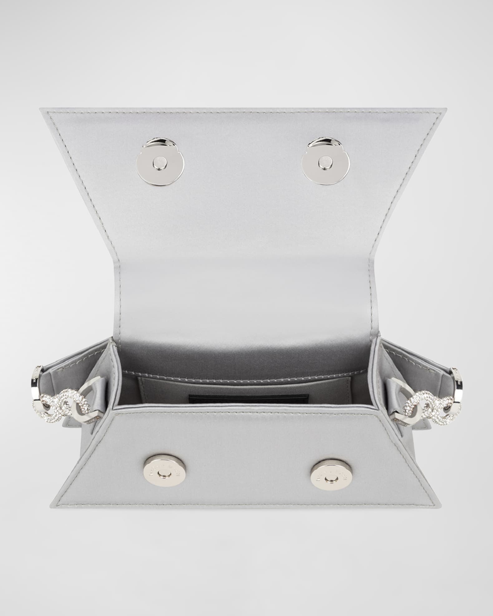 Samantha Bow Embellished Satin Crossbody Bag 1