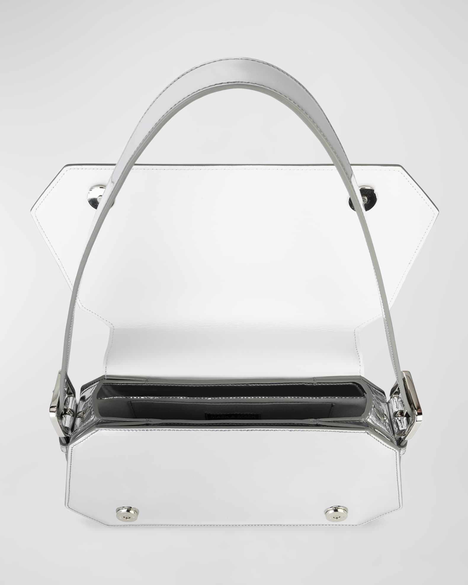 Bow Metallic Leather Shoulder Bag 1