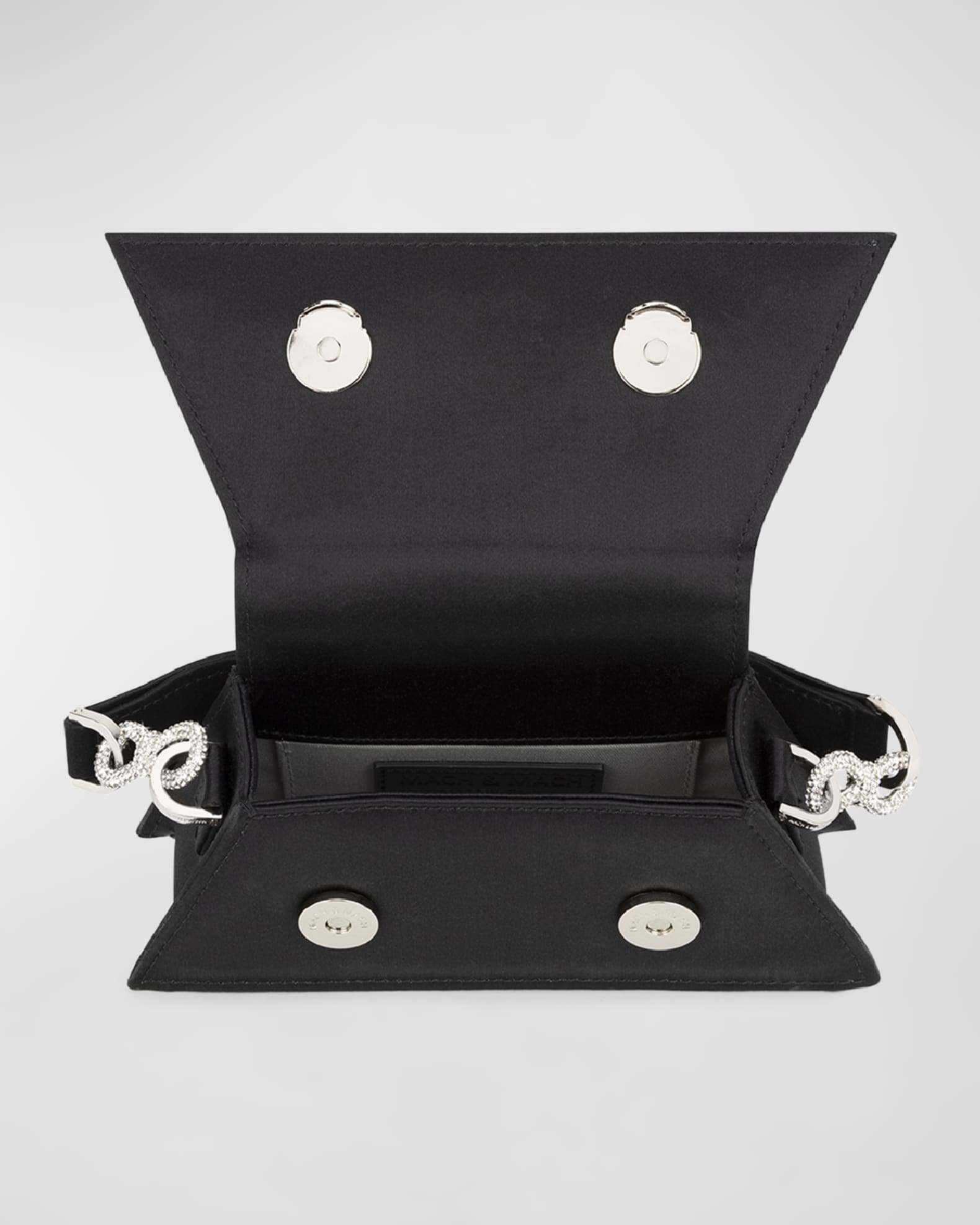 Samantha Bow Embellished Satin Crossbody Bag 1