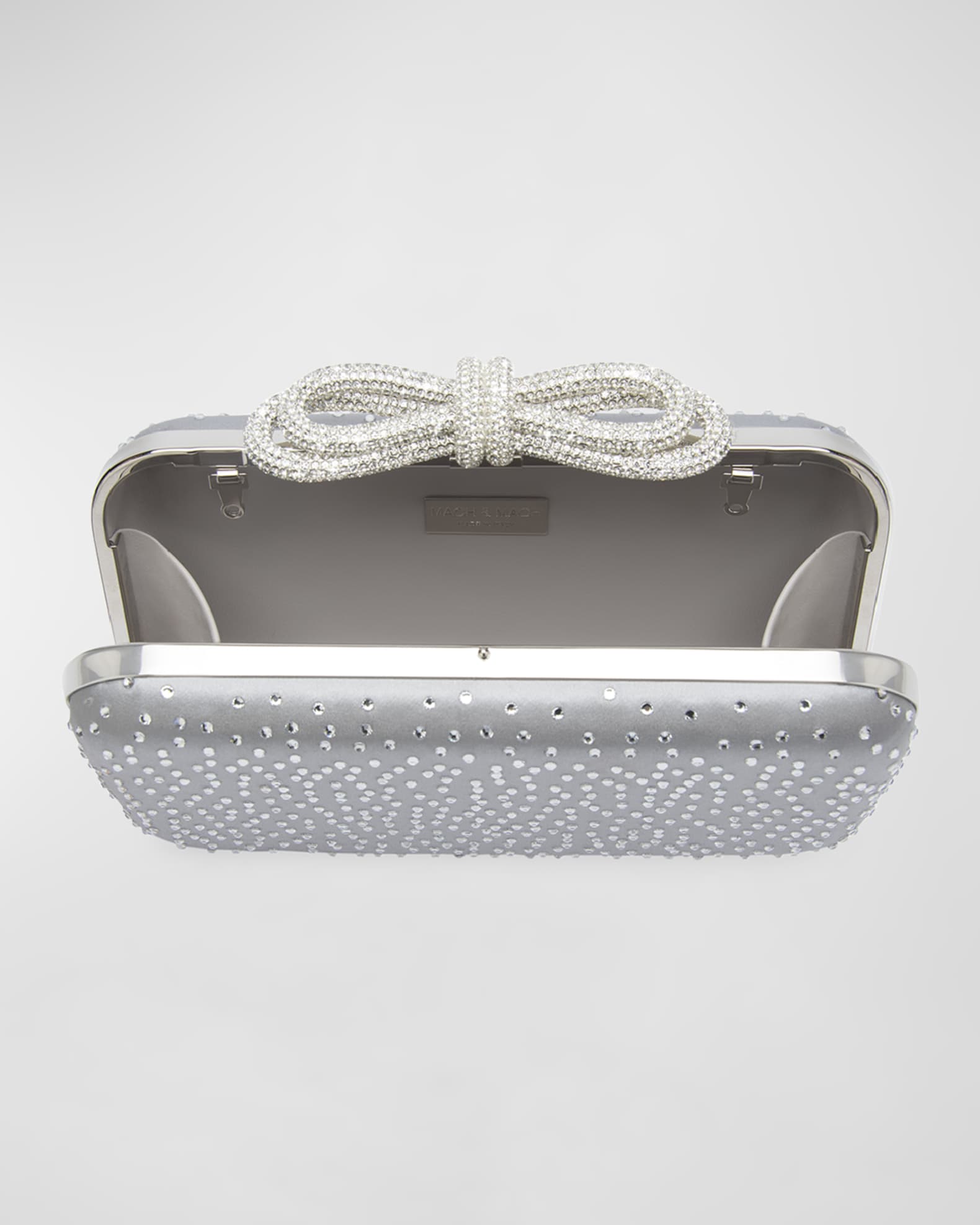 Bow Strass Satin Clutch Bag 1