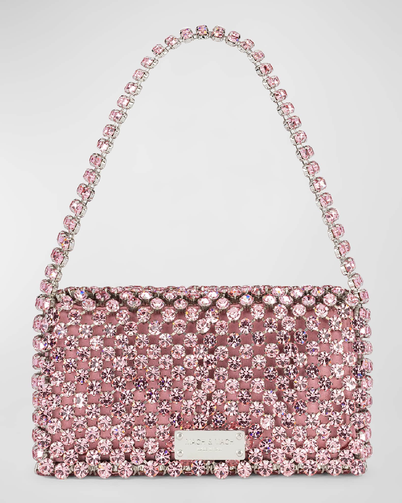 Flap Crystal Shoulder Bag