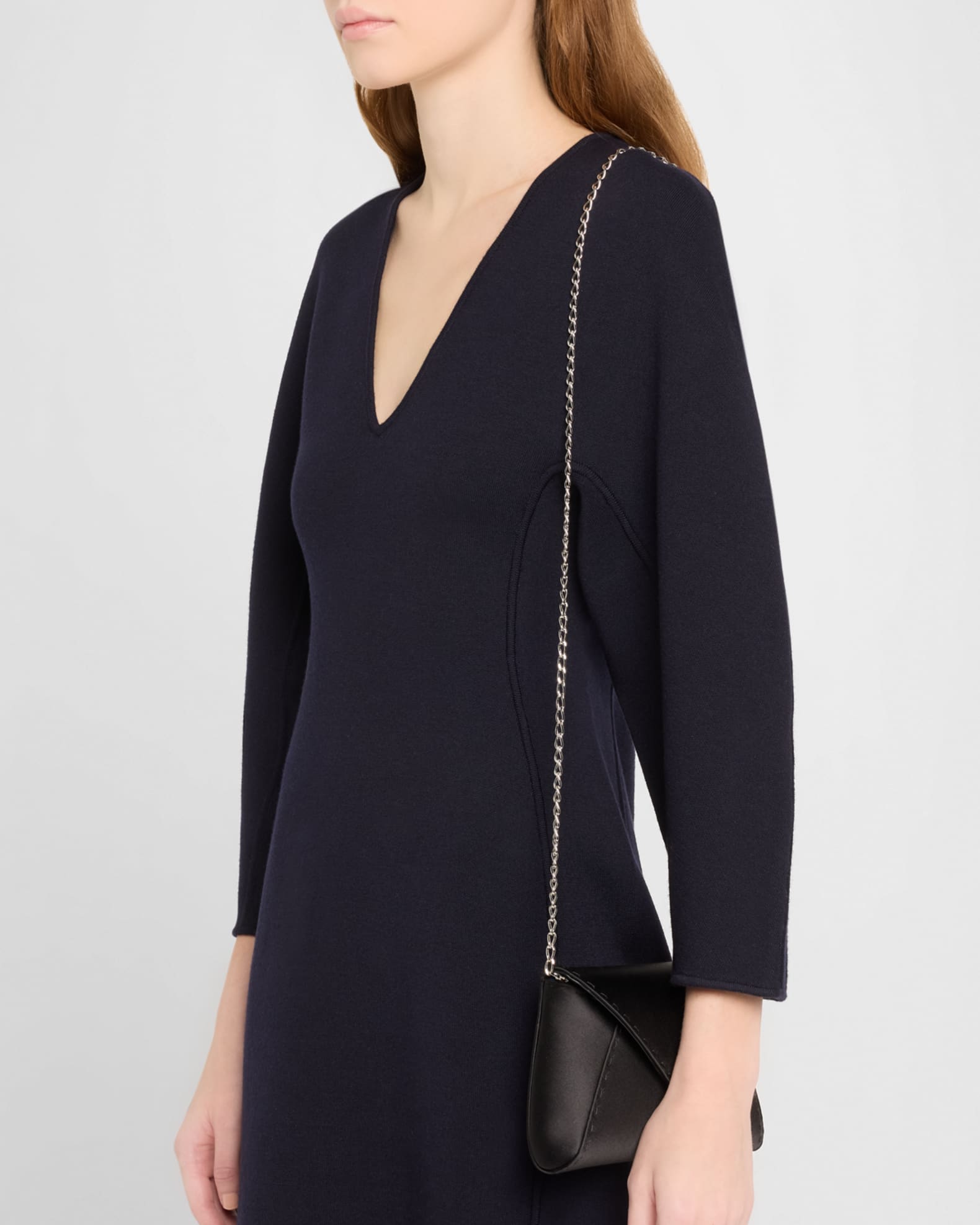 Lee Small Satin Pouchette Clutch Bag 1