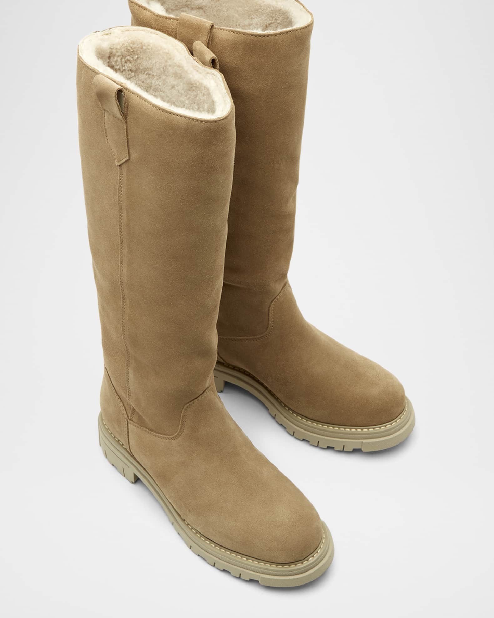 La Canadienne Dally Suede Winter Knee Boots Neiman Marcus