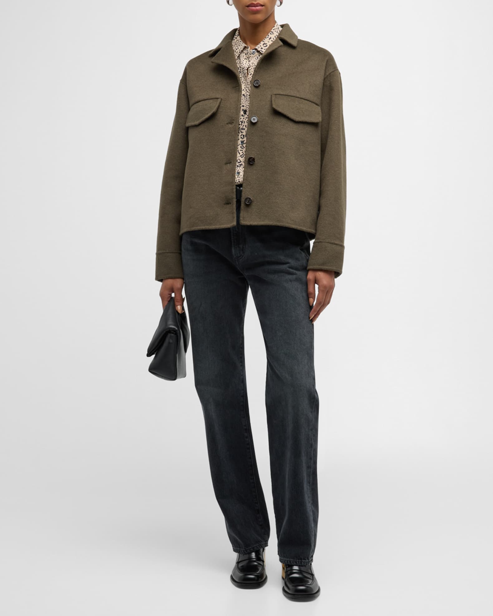 Riley Wool-Blend Shirt Jacket 1