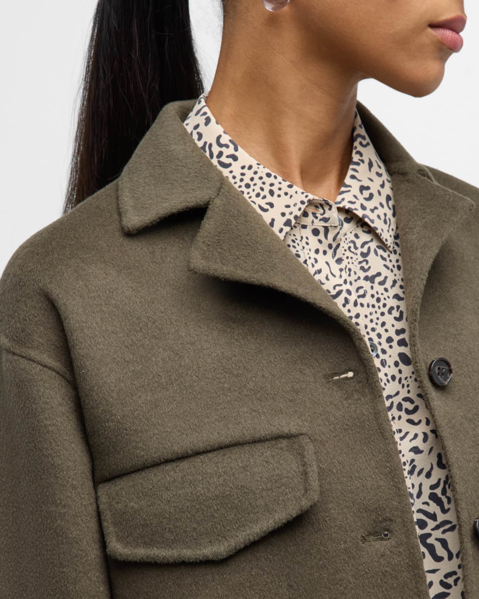 Rails Riley Wool Blend Shirt Jacket Neiman Marcus