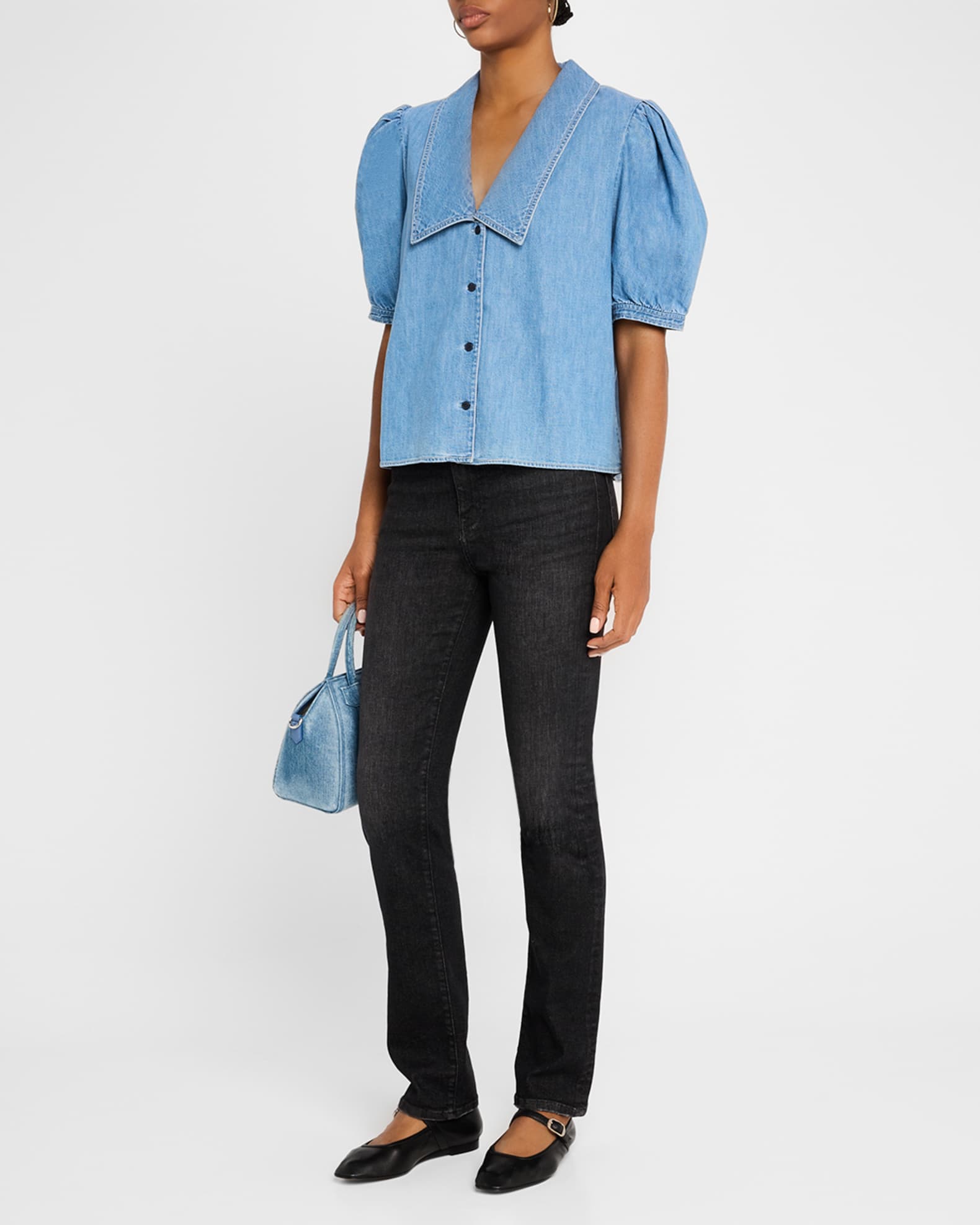 Denim Sailor Blouse 1