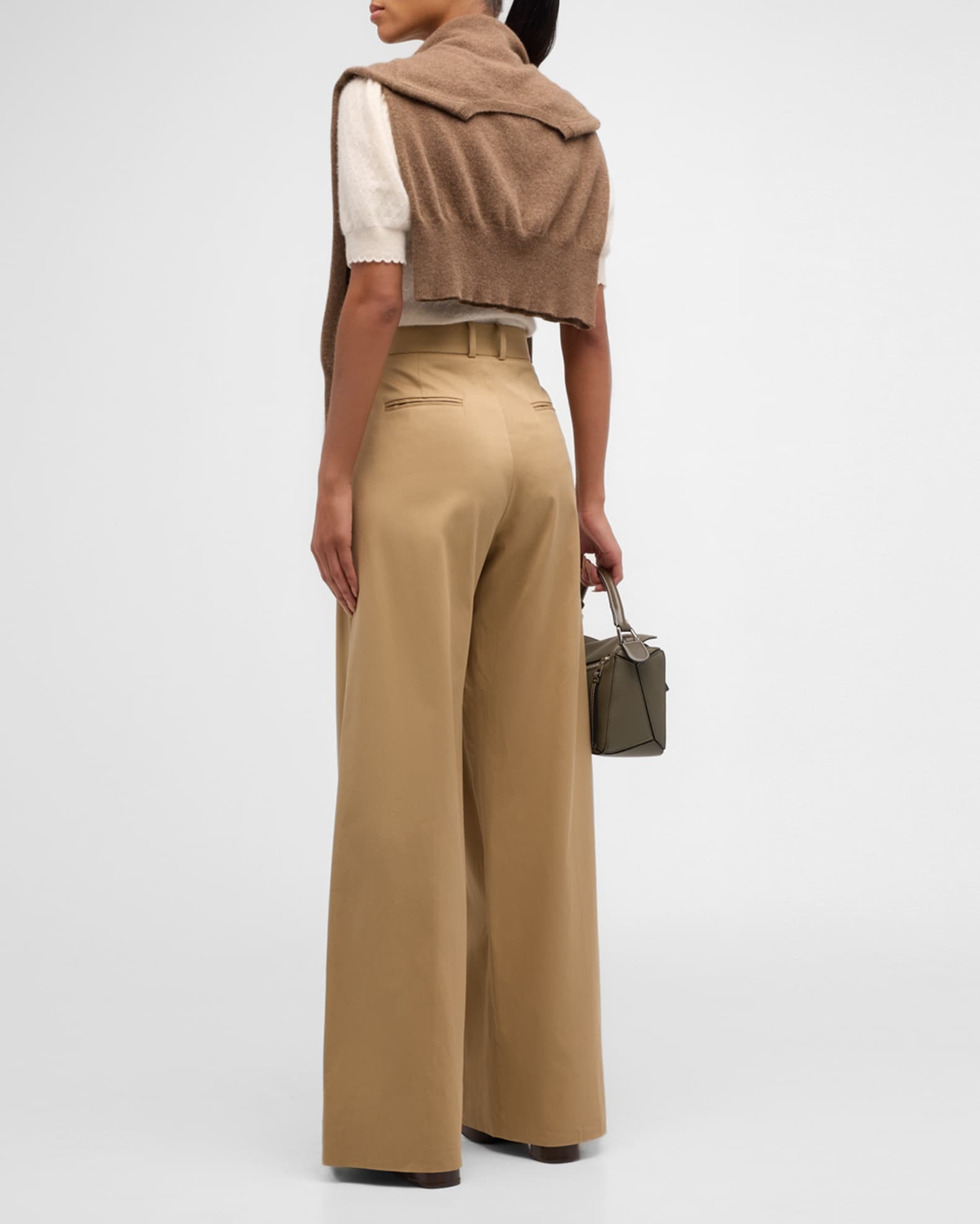 Pleated Wide Leg Pants
