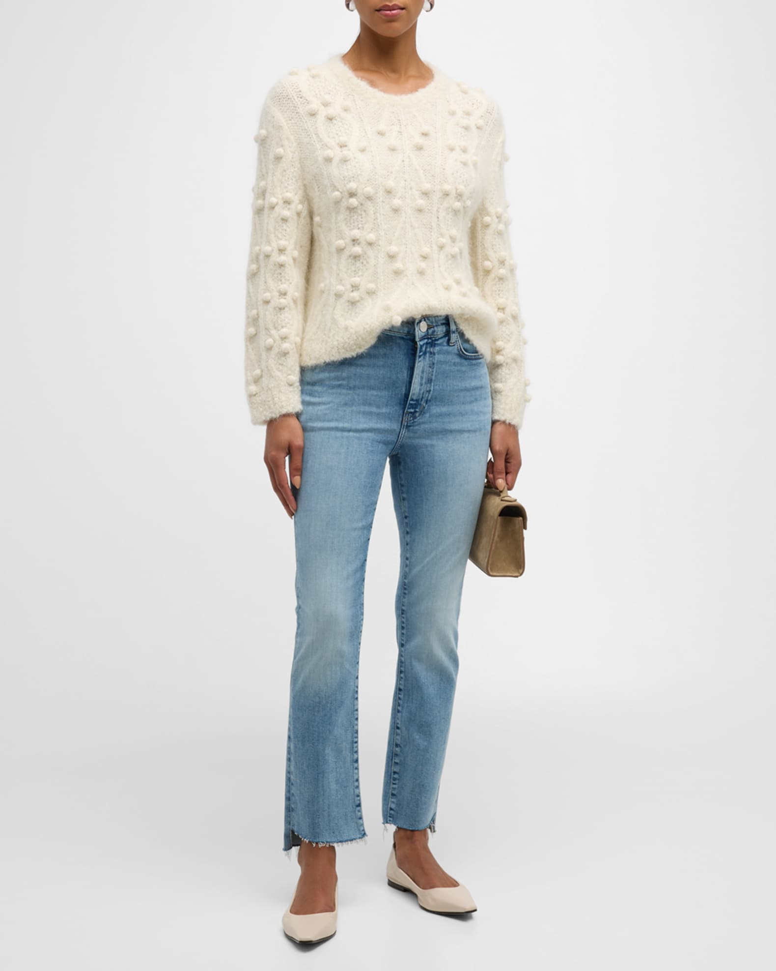 Popcorn Pullover Sweater