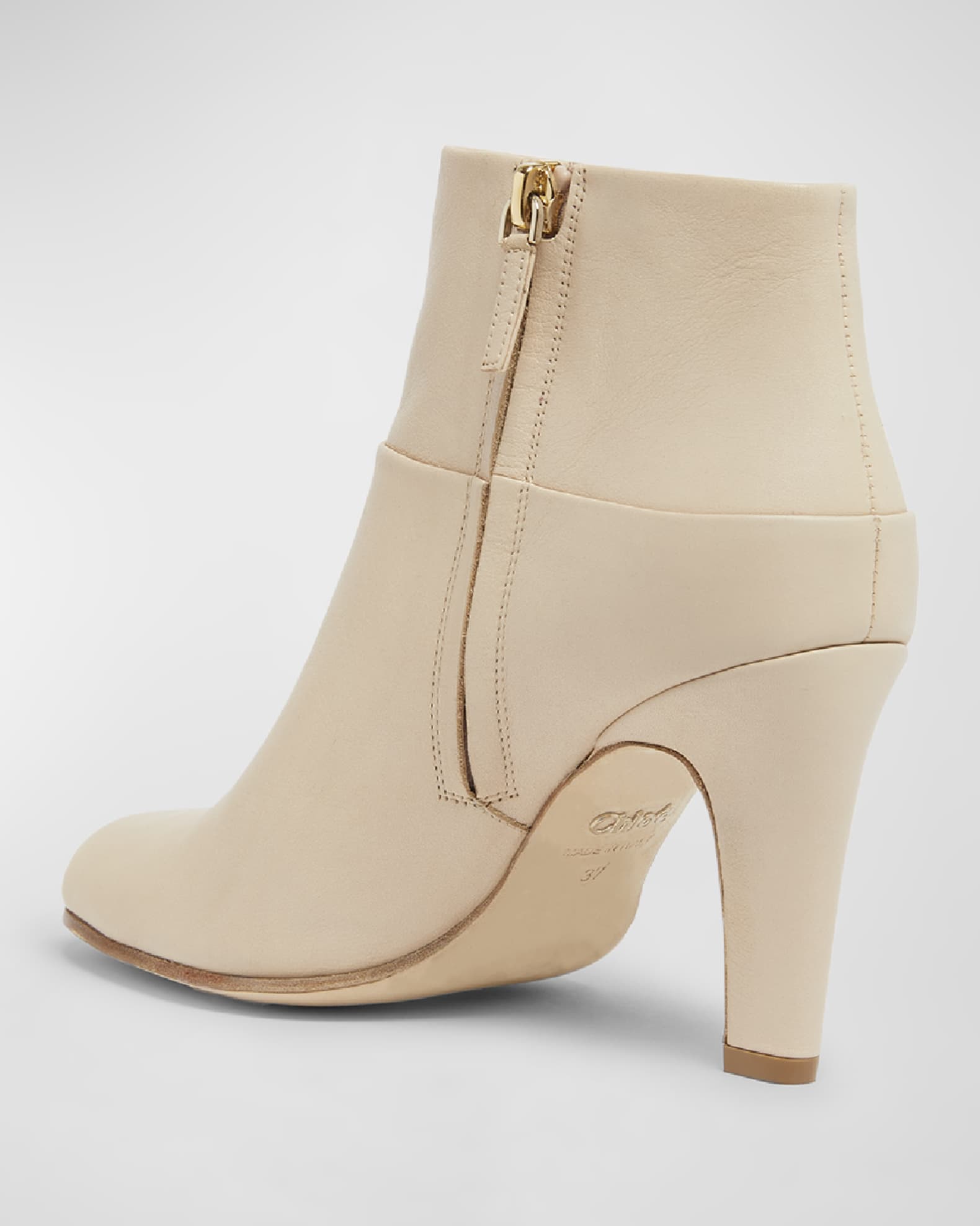 Chloe Eve Leather Zip Ankle Booties Neiman Marcus