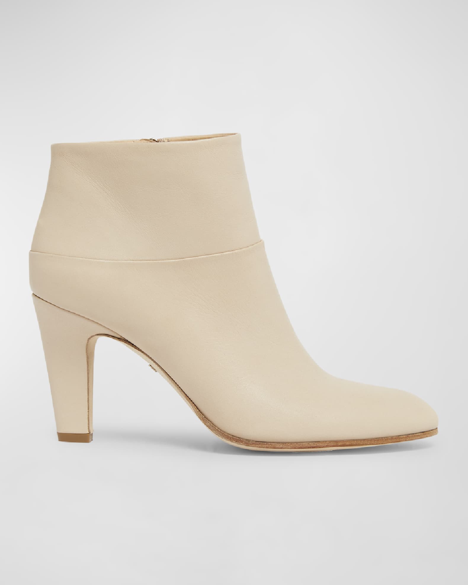 Eve Leather Zip Ankle Booties 0