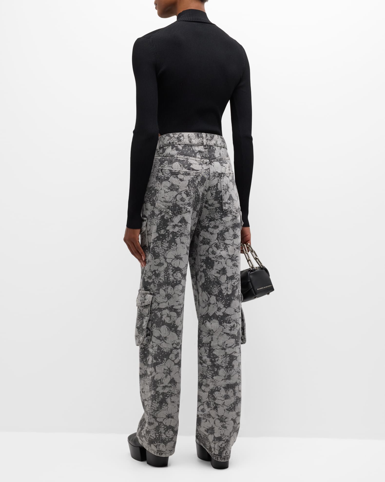 Moschino Jeans Floral Cargo Pants | Neiman Marcus