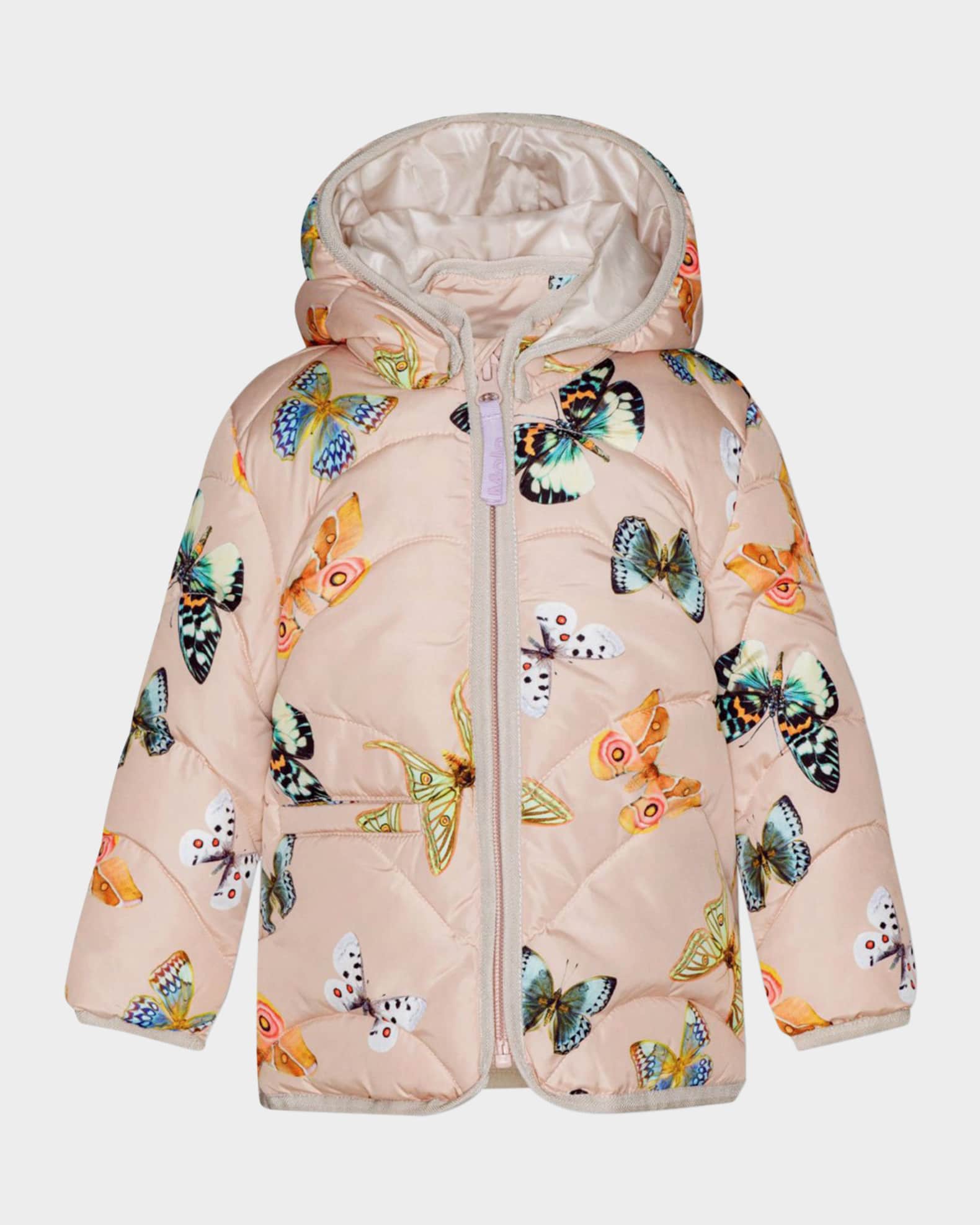 Girl s Harmony Multicolor Butterfly Coat Size 6M 2