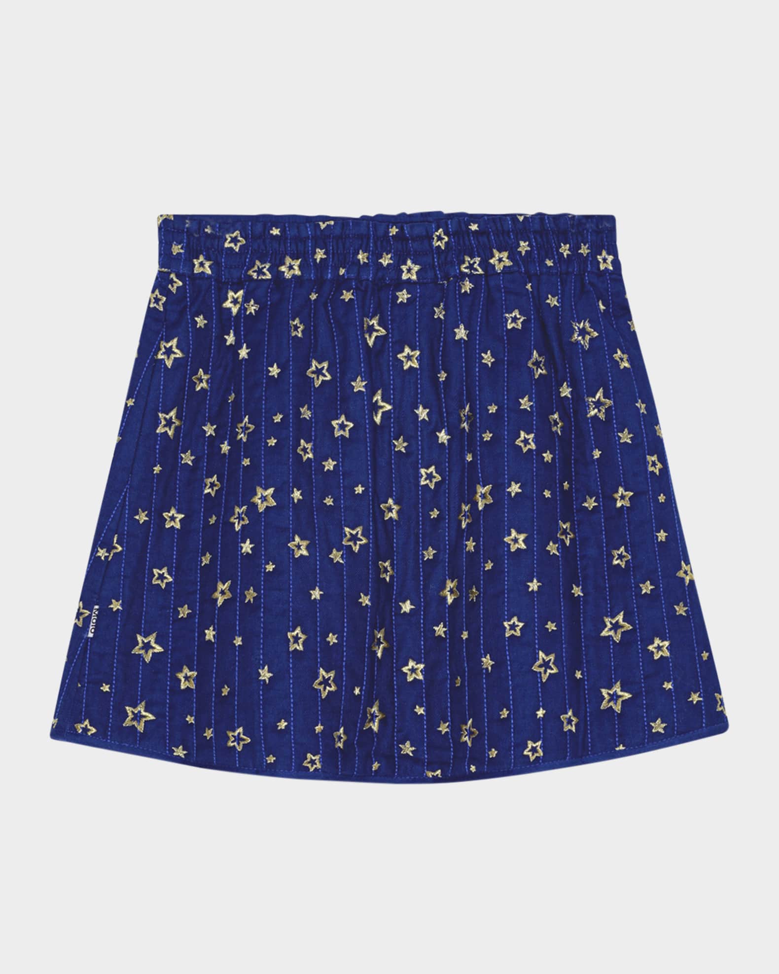 Girl's Benedicte Star Embroidered Skirt, Size 7-12 0
