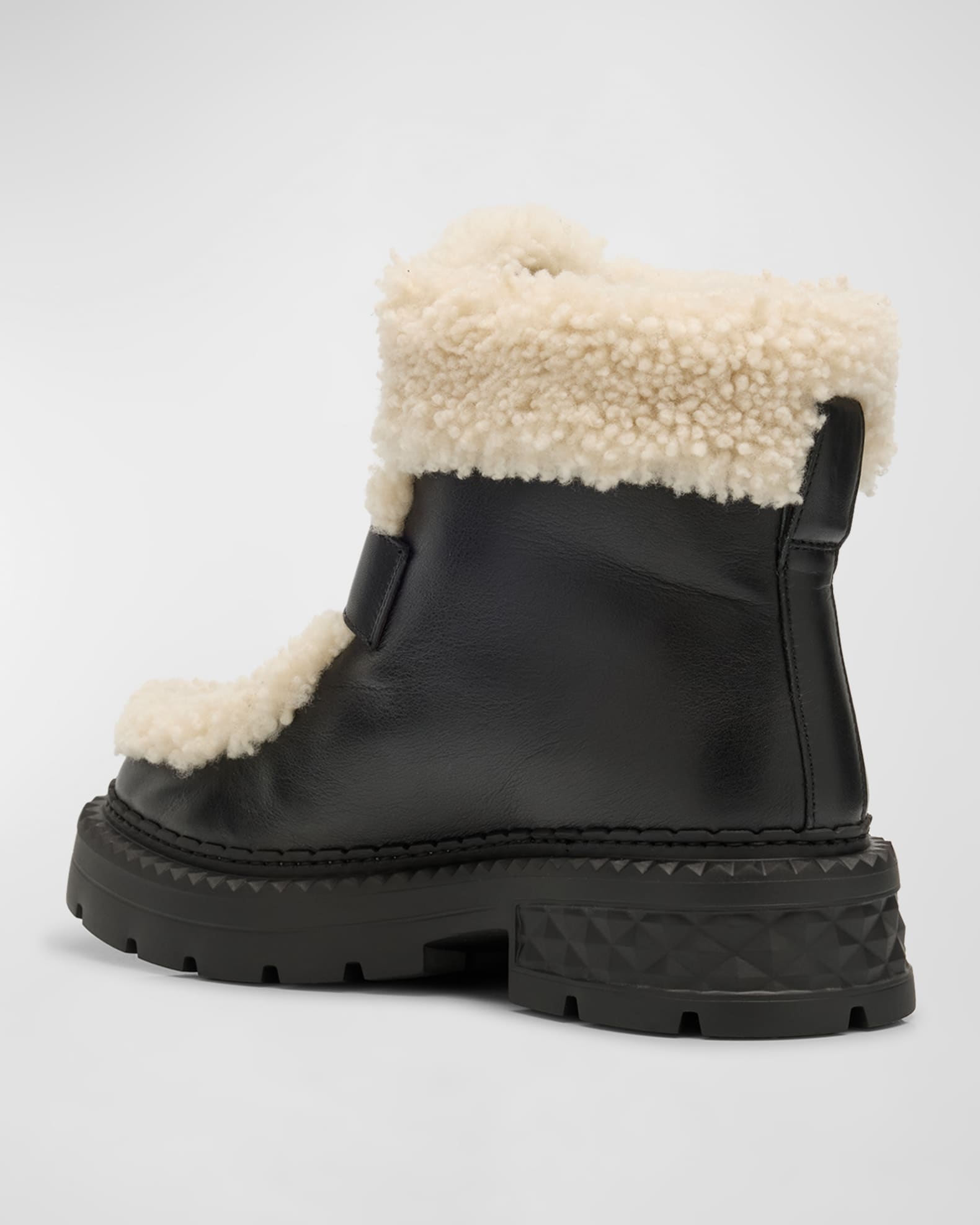 Jimmy Choo Shea Leather Shearling Ankle Boots Neiman Marcus