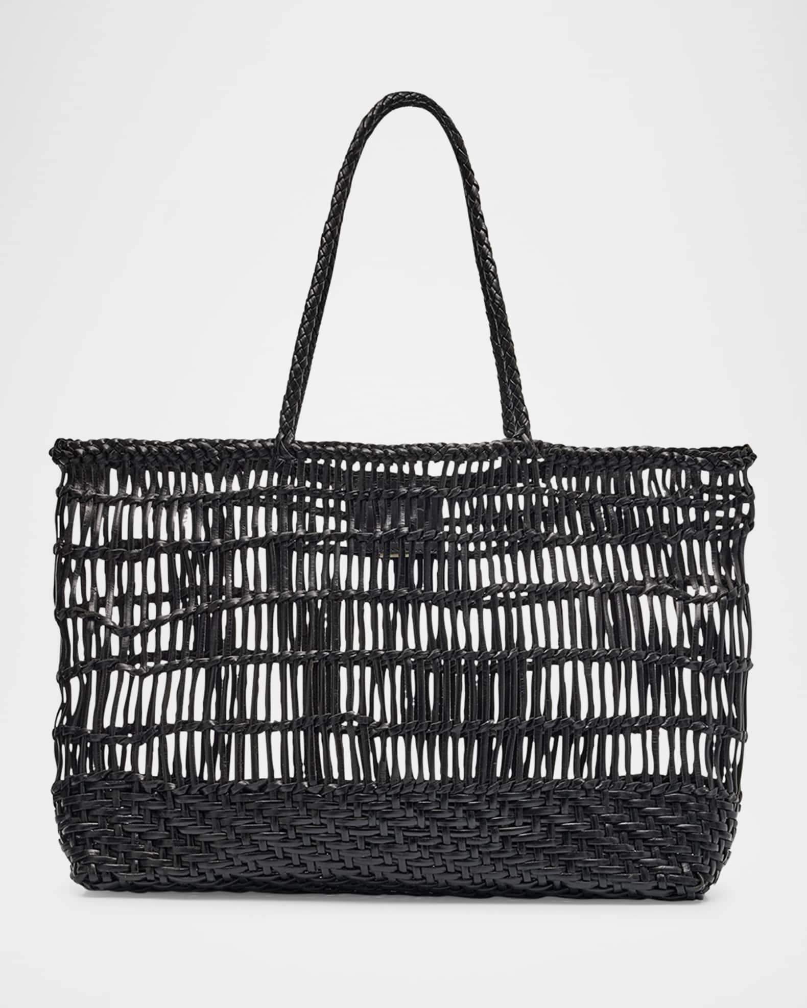 Brodie Caged Leather Tote Bag 0