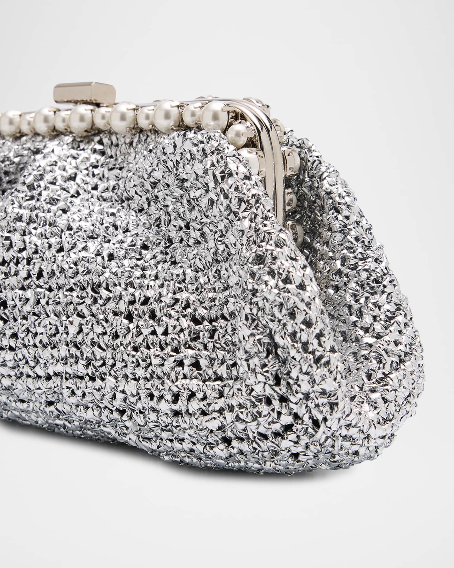 BTB Los Angeles Gem Pearly Multicolor Clutch Bag Neiman Marcus