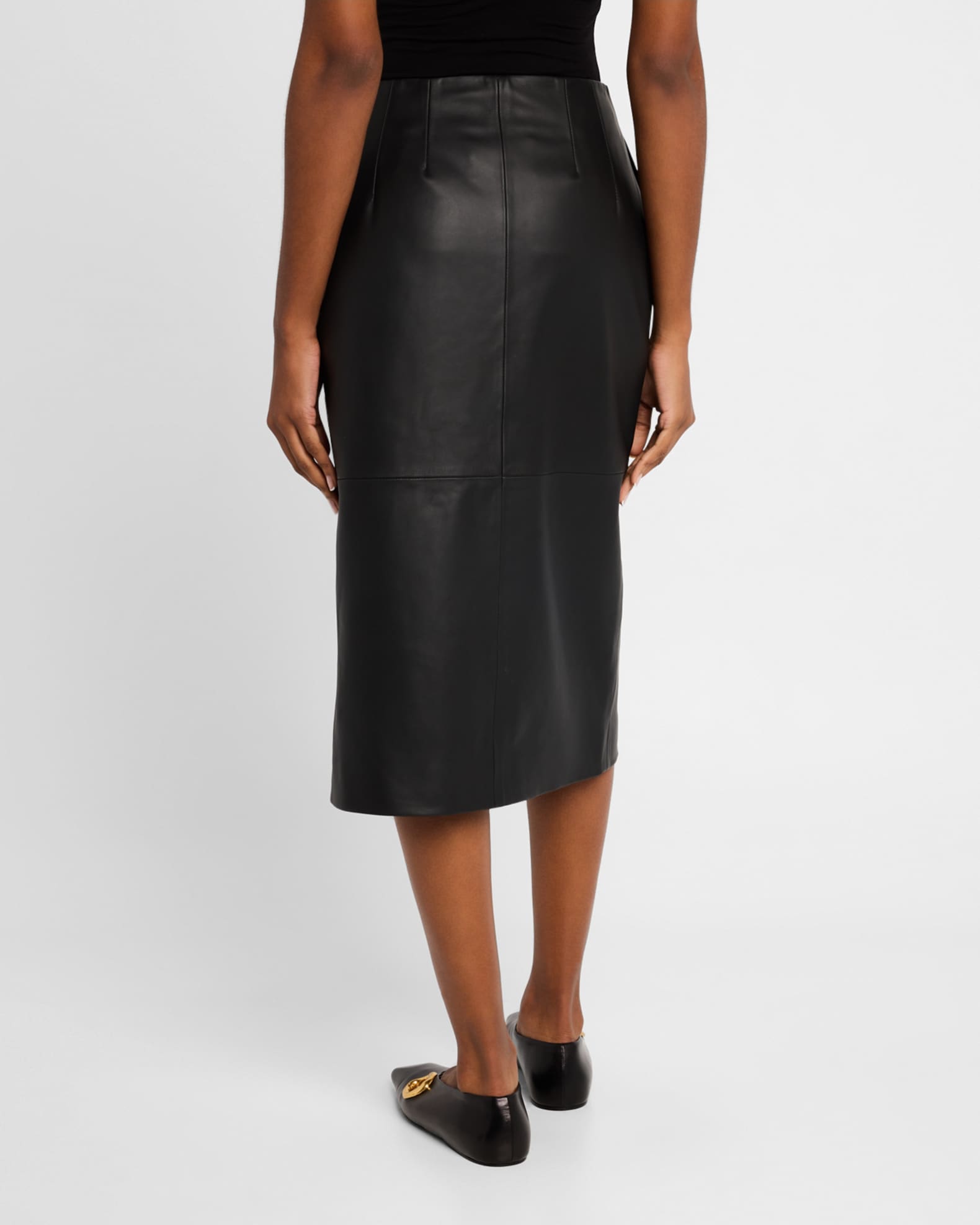 Leather skirt neiman marcus cheap