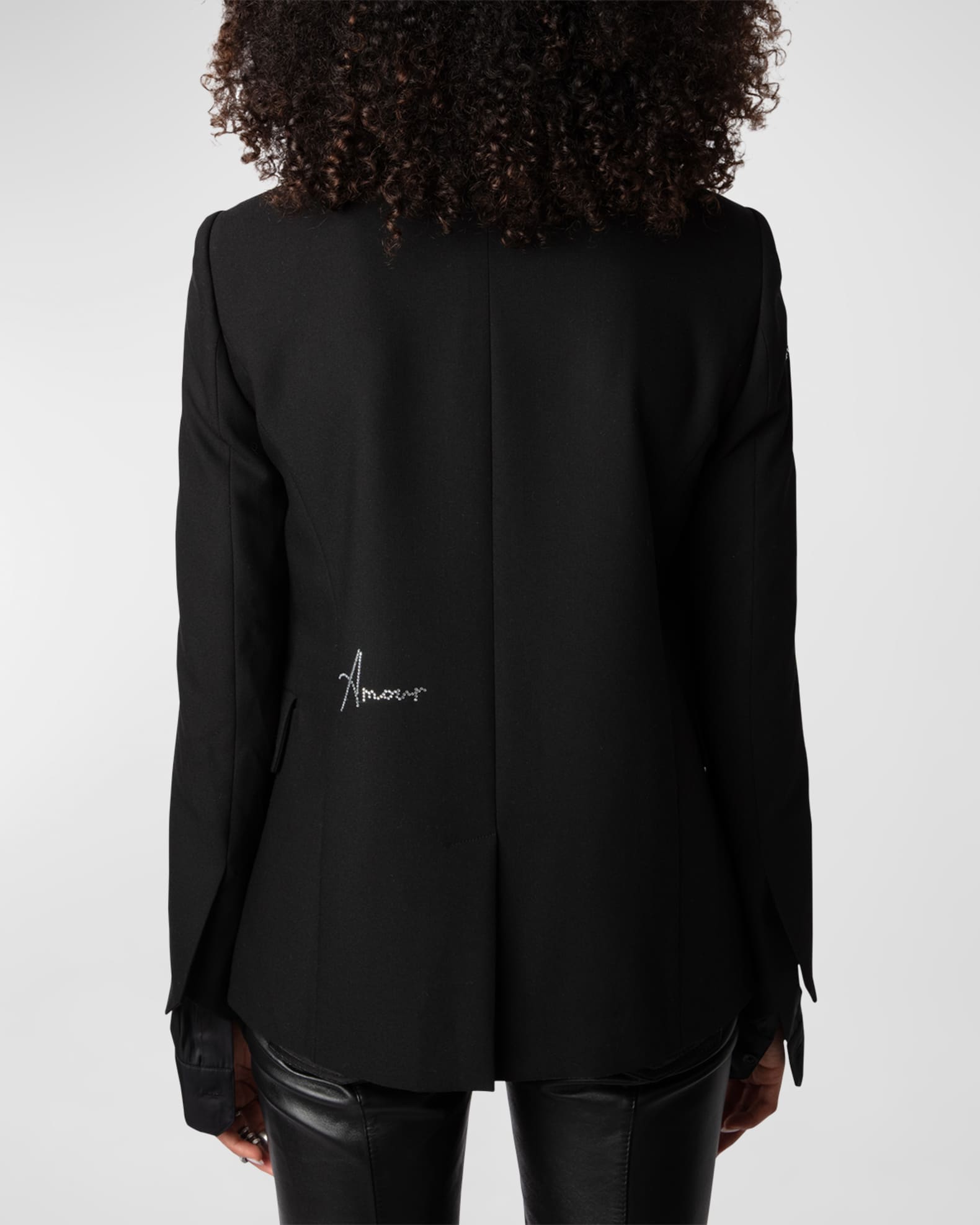 Zadig Voltaire Very Crystal Motif Blazer Neiman Marcus