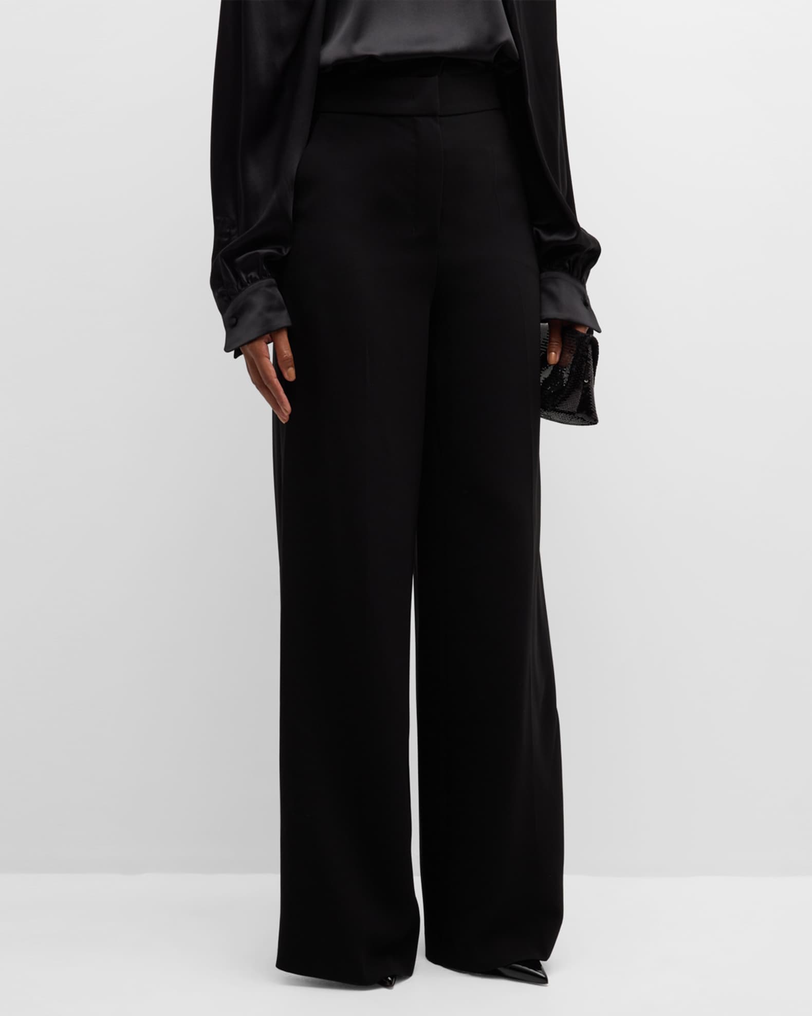 Leccio Wide Leg Tuxedo Pants