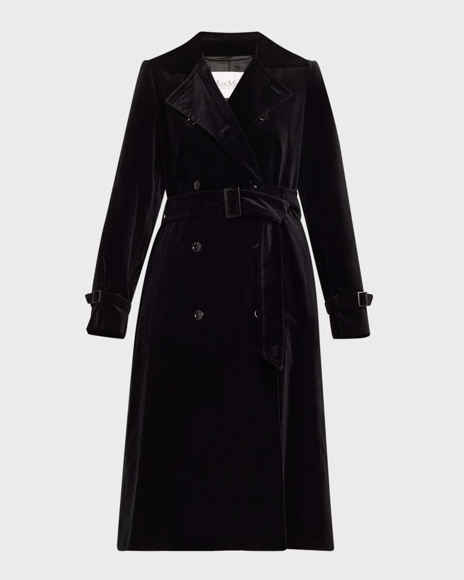 Max Mara Lana Belted Cotton Gabardine Trench Coat Neiman Marcus