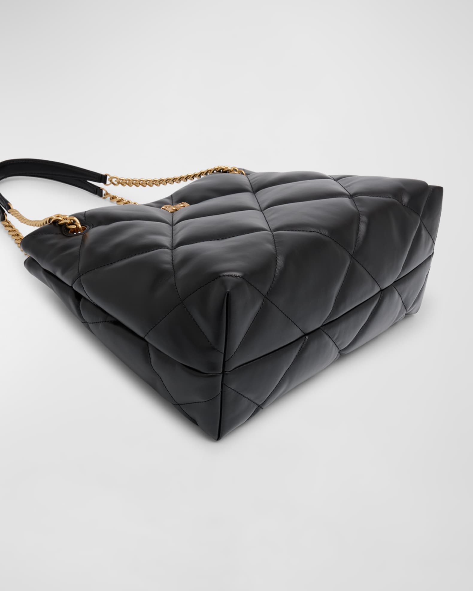 Kira Diamond-Quilt Leather Tote Bag 1