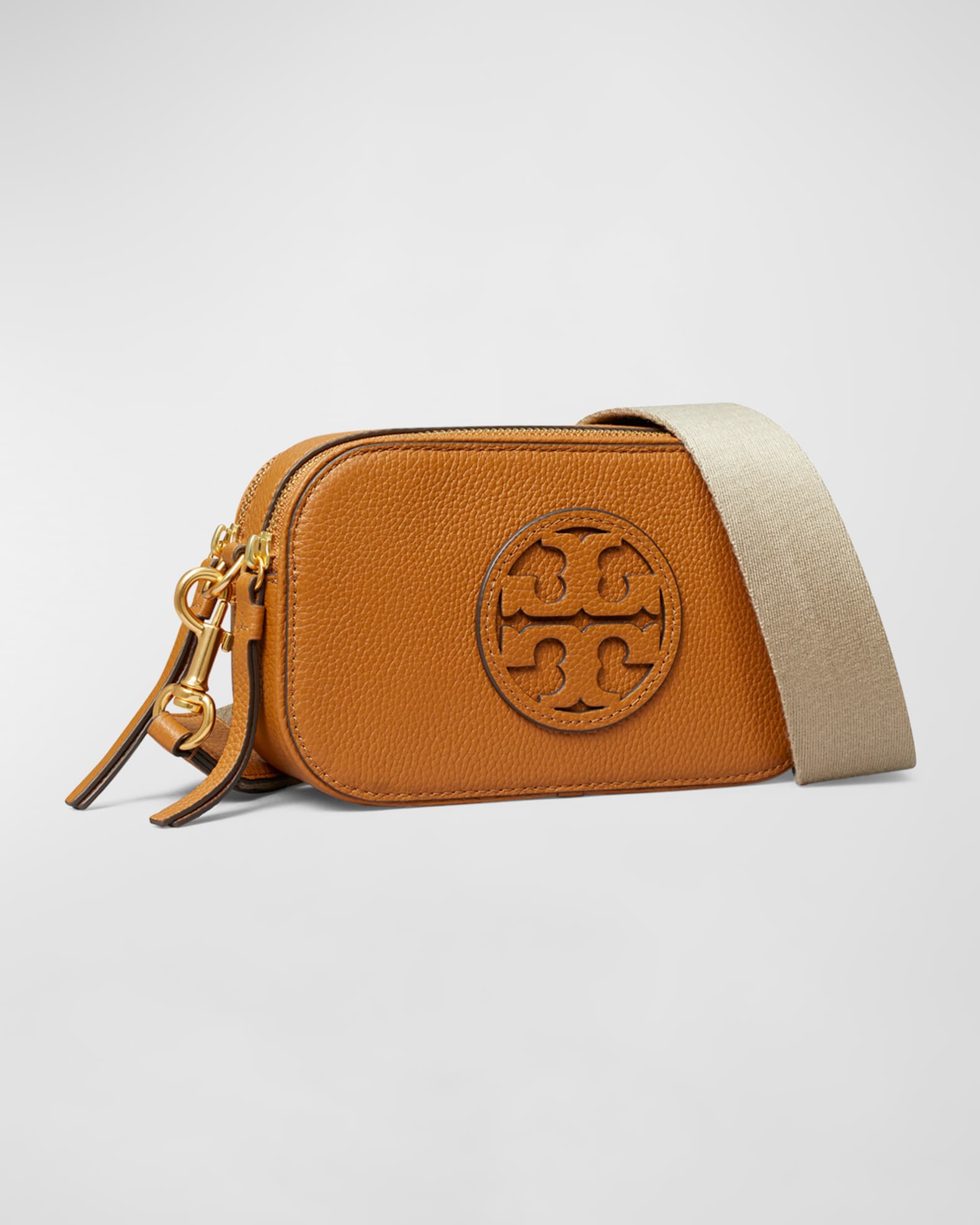 Tory Burch Miller Mini Leather Crossbody Bag | Neiman Marcus