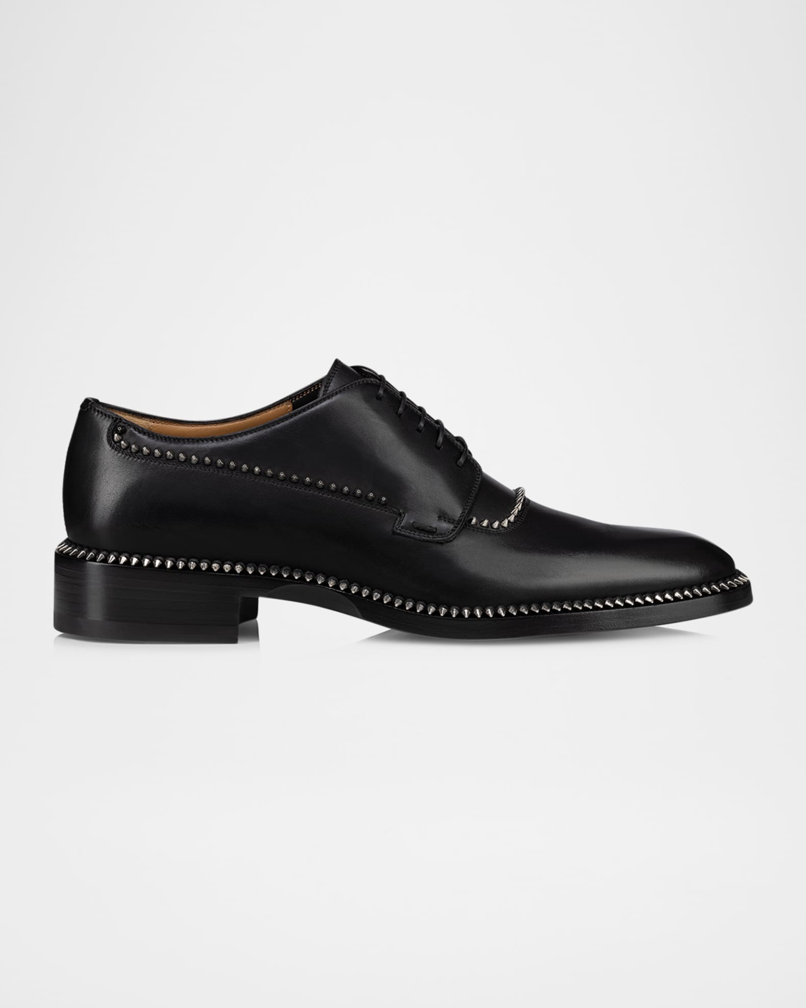 Christian Louboutin Men's Cocoriclou Calfskin Derby Shoes