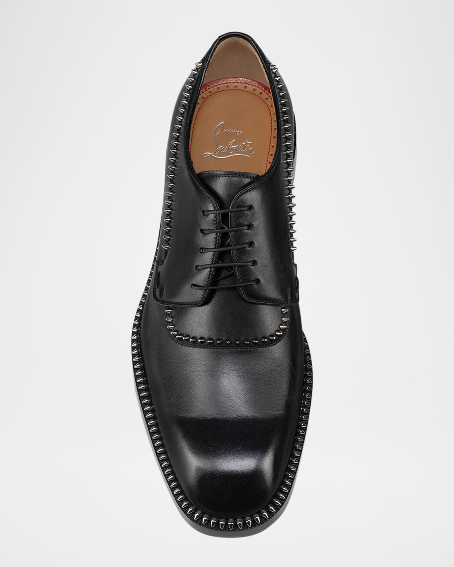 Christian Louboutin Men's Cocoriclou Calfskin Derby Shoes