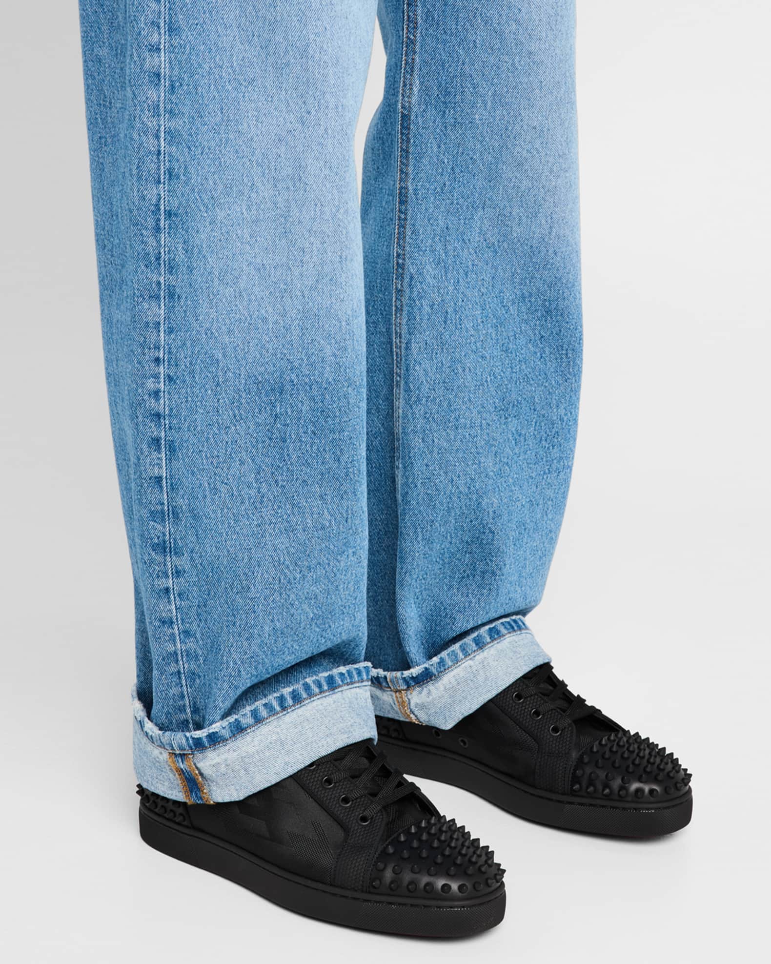 Christian Louboutin Men's Seavaste 2 Jacquard Low-Top Christian Louboutin Men's Seavaste 2 Jacquard Low-Top