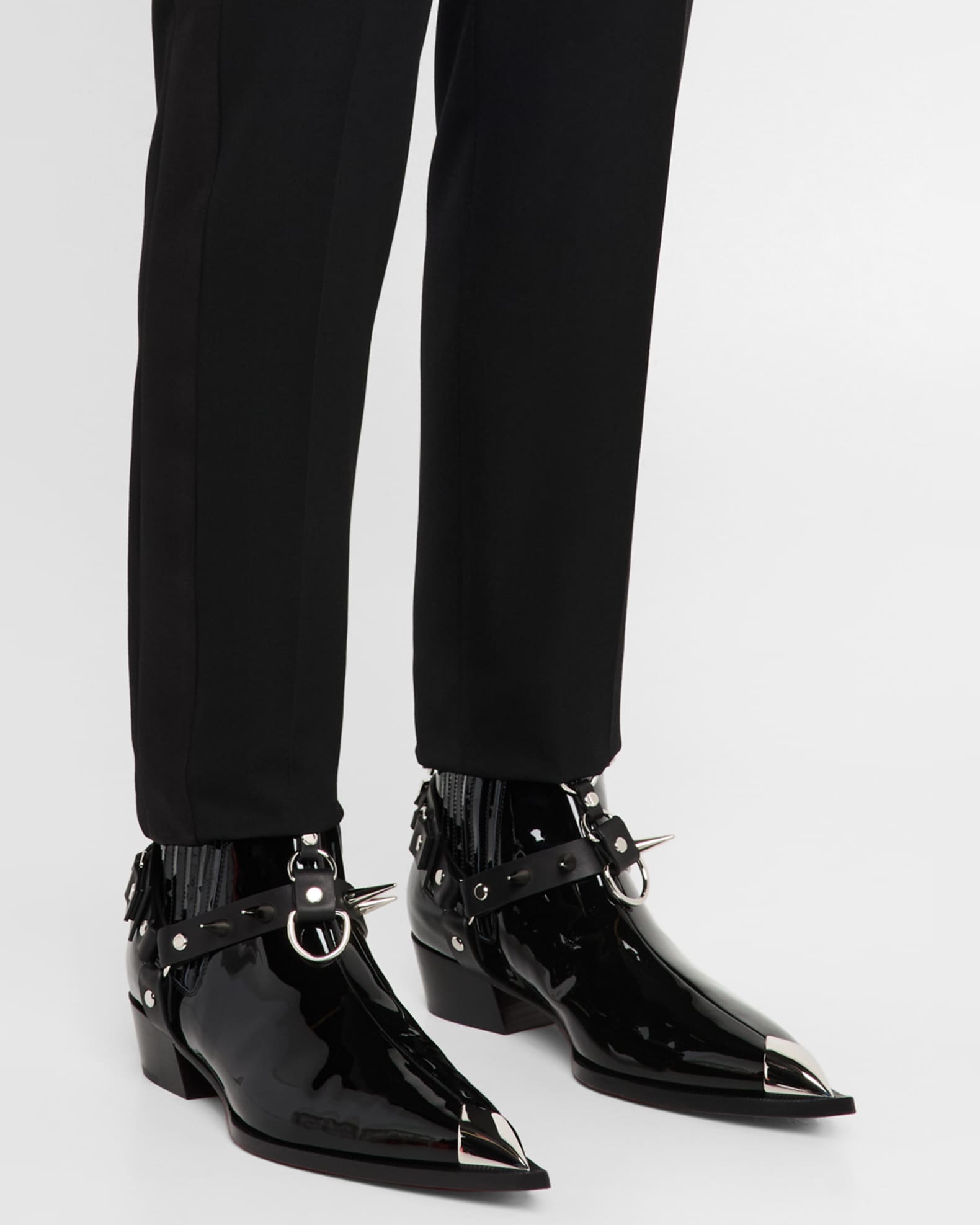 Men's Chesteviss Patent Leather Chelsea Boots 1