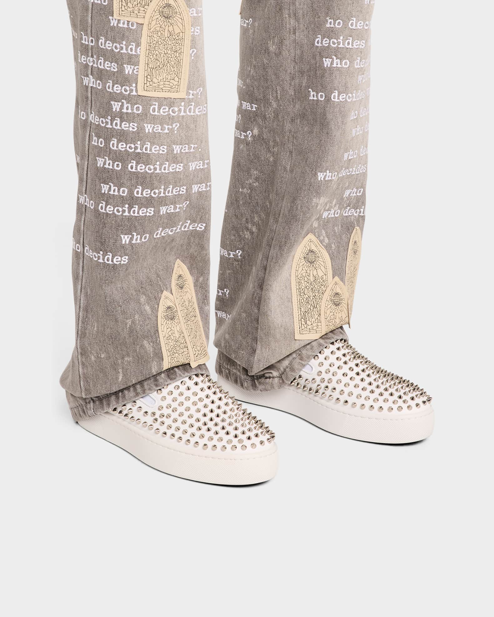 Men's Spikeboat Leather Slip-On Sneakers 1