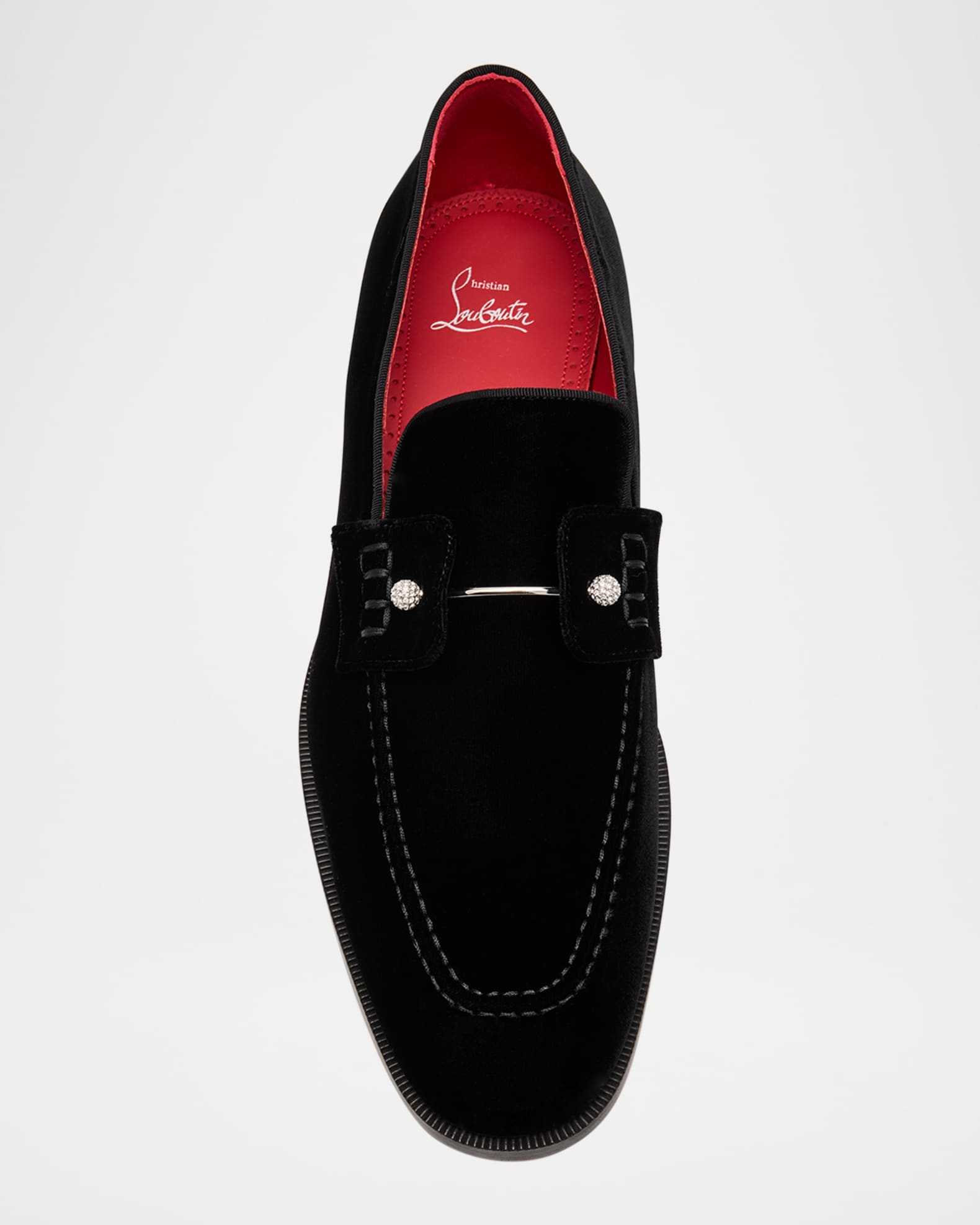 ルブタンCHAMBELIMOC Night Strass 27.5 Chambelimoc Night Strass - Loafers - Patent calf leather - Black