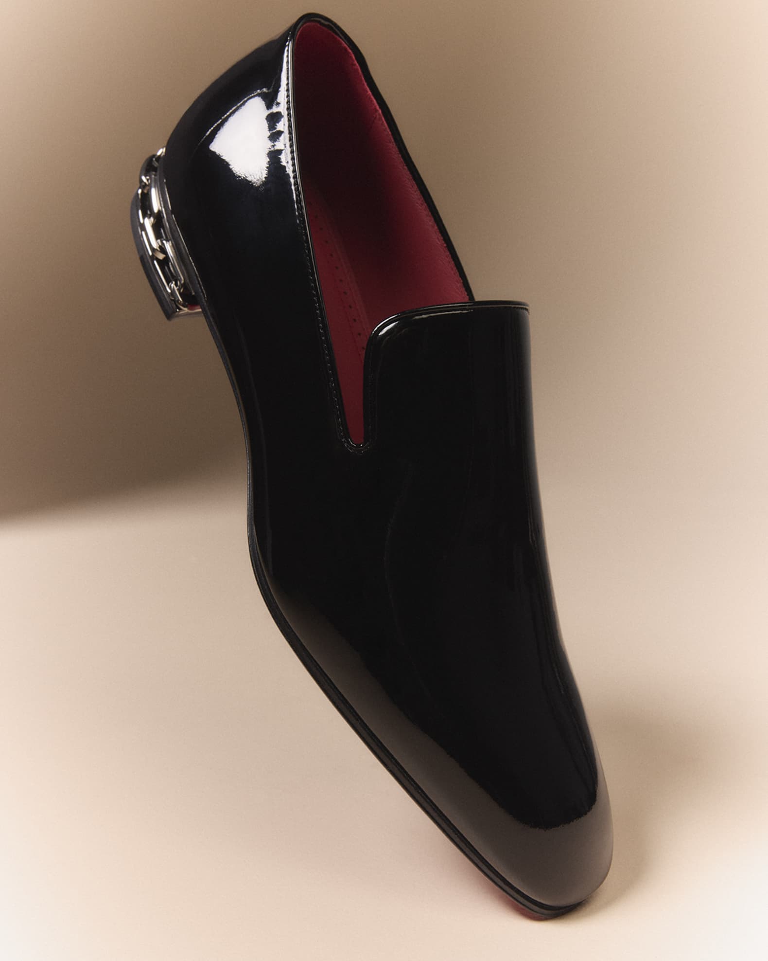 Christian Louboutin Men's Dandy Atlas Patent Leather Loafers