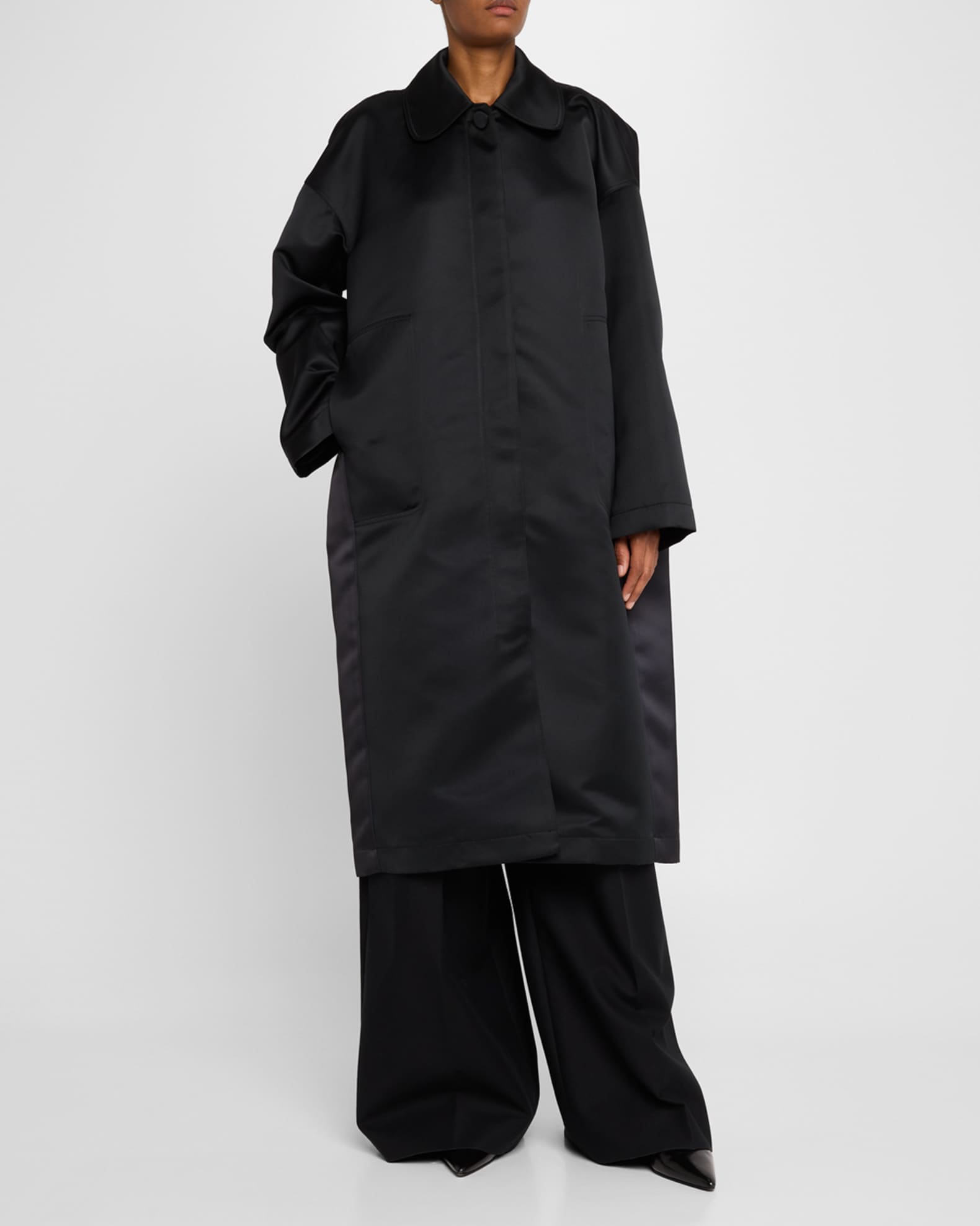 Oversized lab coat deals