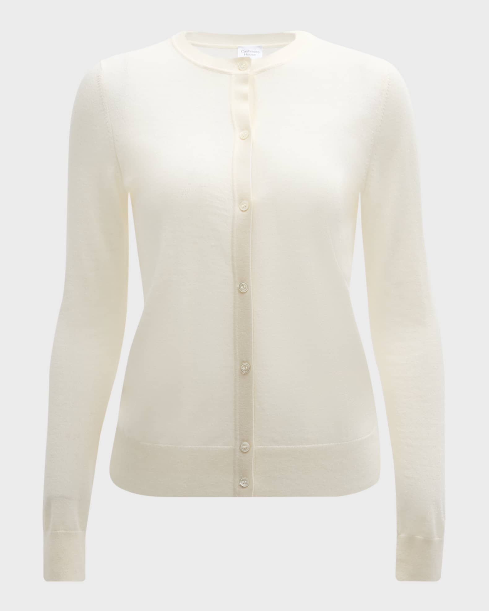 Cashmere Crewneck Cardigan 0