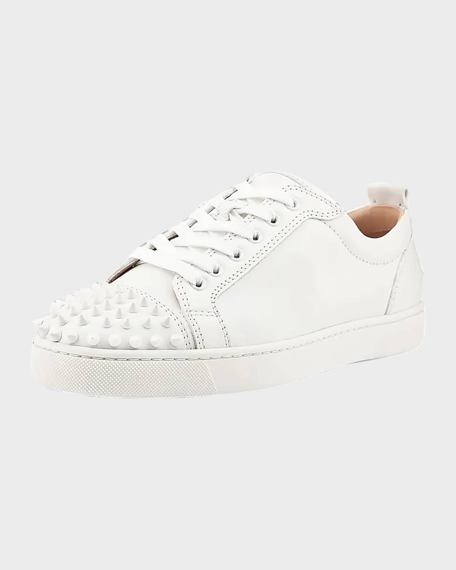 Christian Louboutin Men's Louis Junior Spikes Leather Low-Top