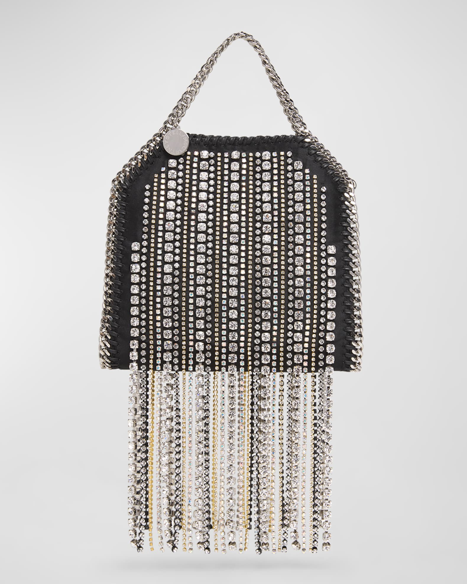 Stella McCartney Limited Edition Falabella Crystal Fringe Tiny Tote Bag Neiman Marcus