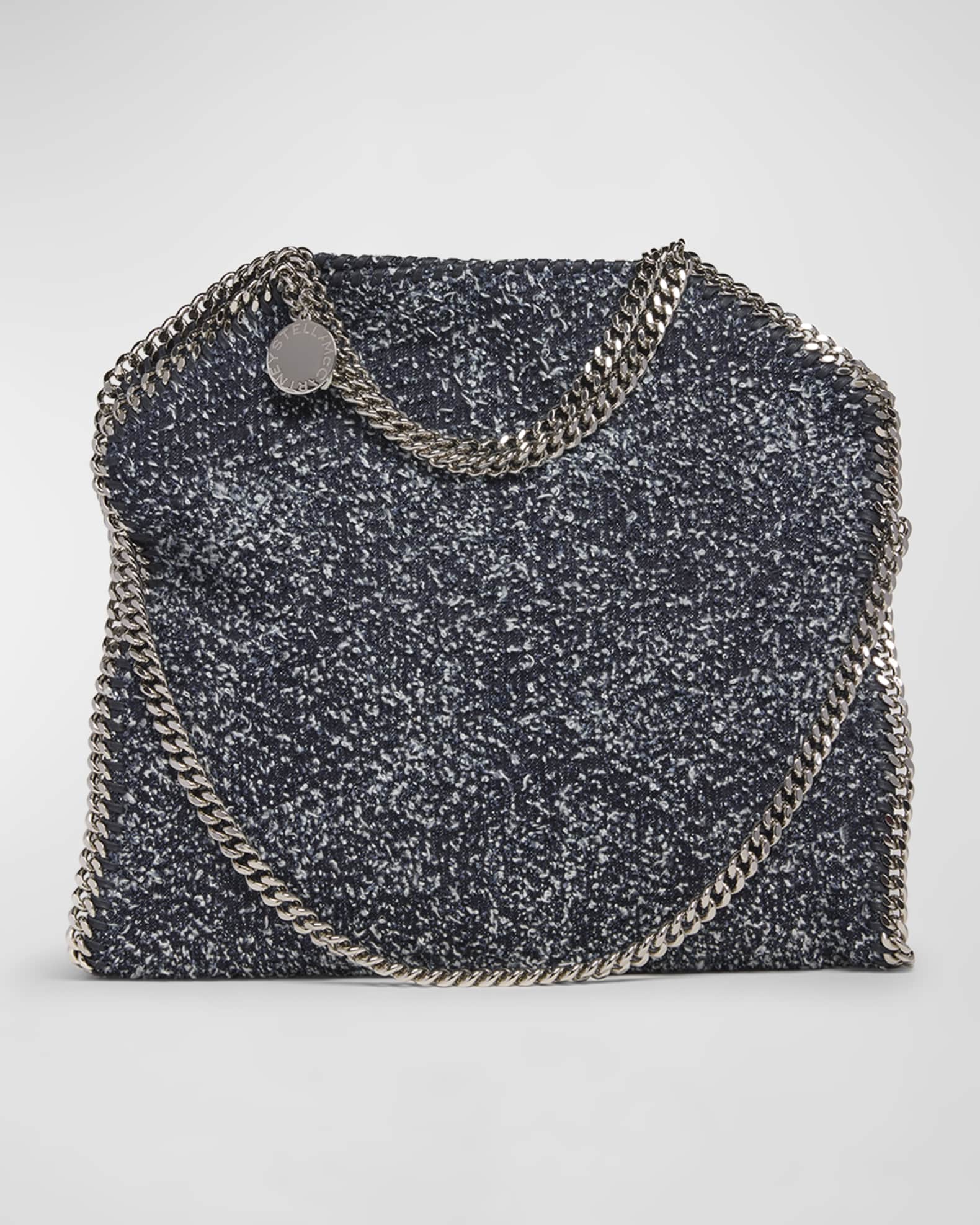 Stella McCartney Falabella Chain Eco Denim Tweed Tote Bag Neiman Marcus