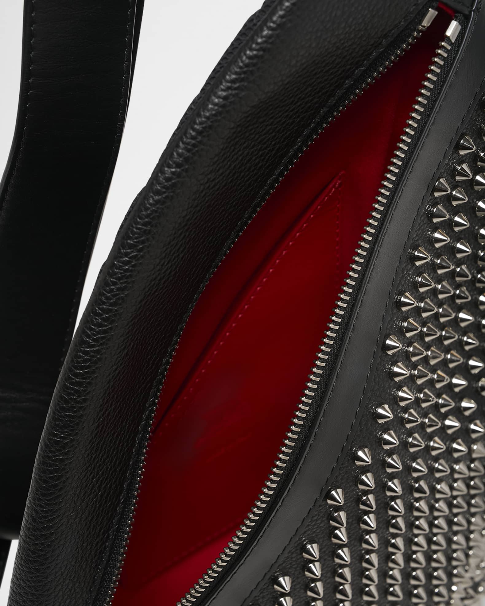Christian Louboutin Men's Funky Leather Empire Spikes Sling