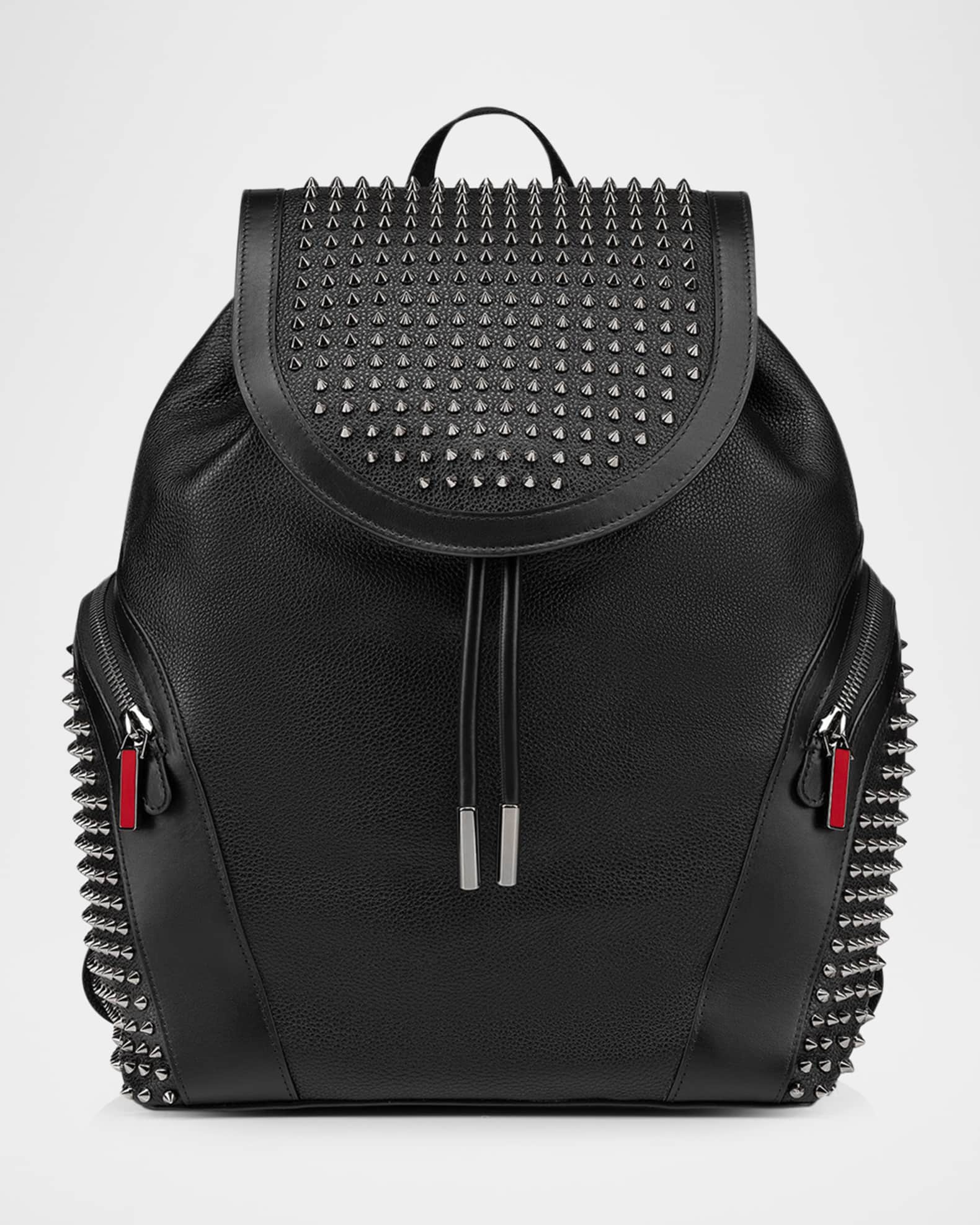 Men s Funky Spikes Leather Backpack