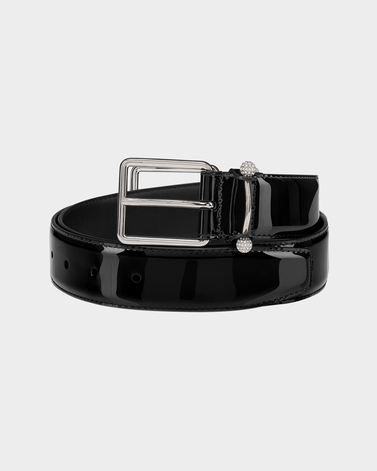 Men's Chambeliss Night Strass Patent Leather Belt 0