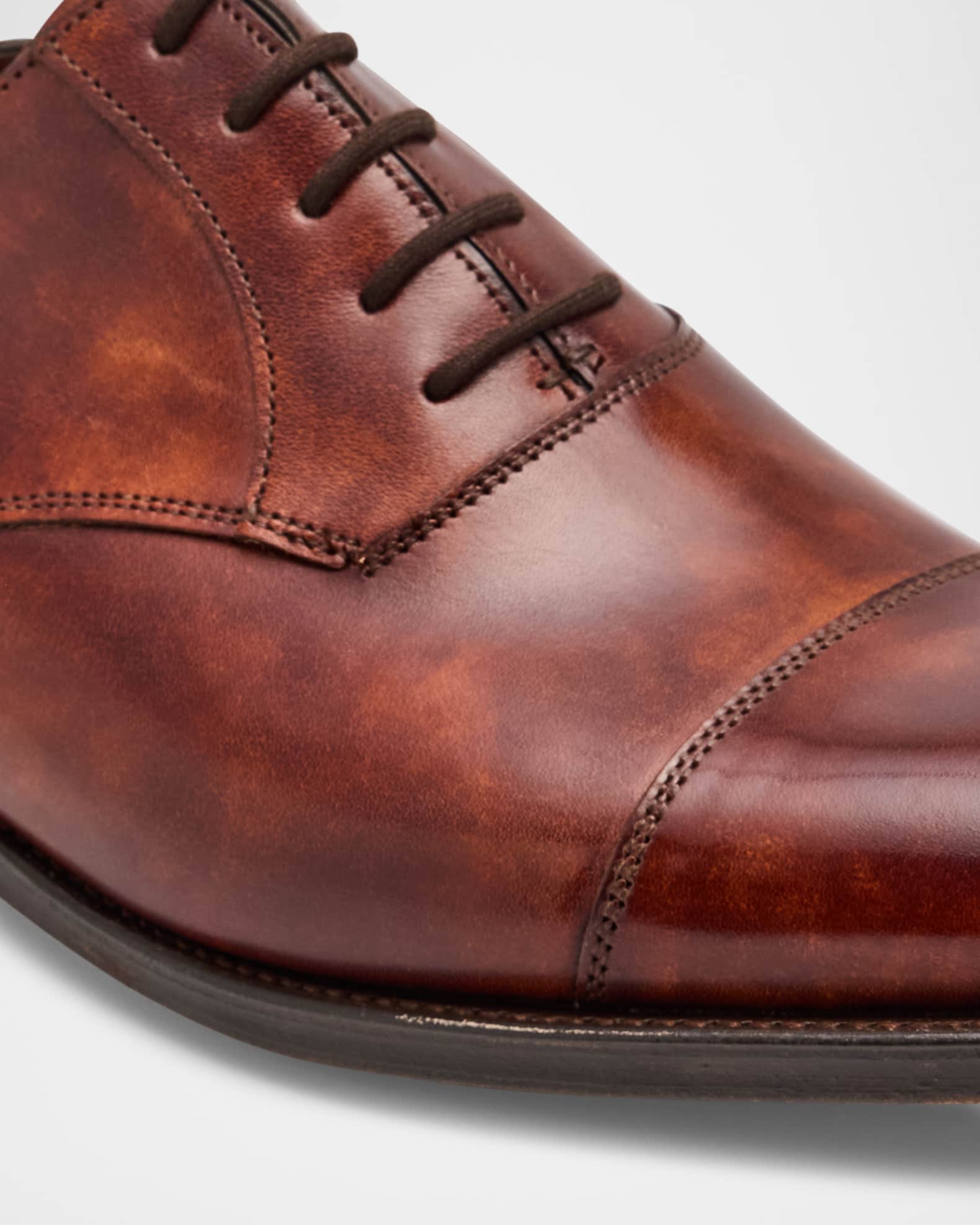 Men's Taunton Cap Toe Leather Oxfords