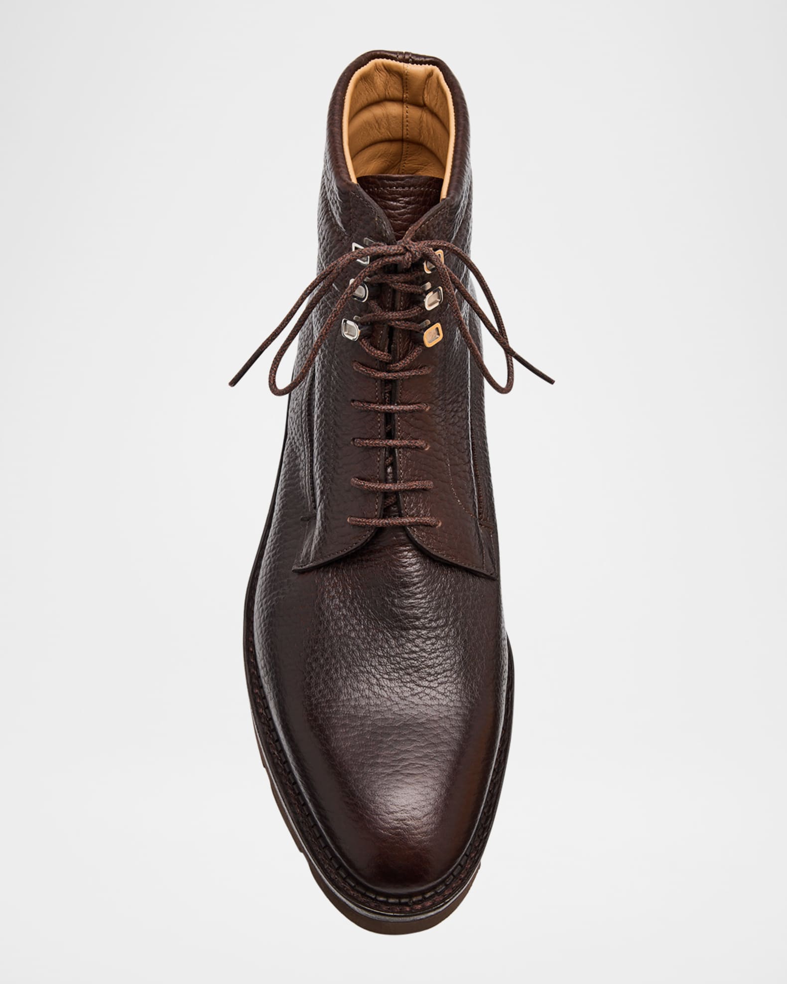 John Lobb Men's Alder Grained Leather Hiking Boots | Neiman Marcus