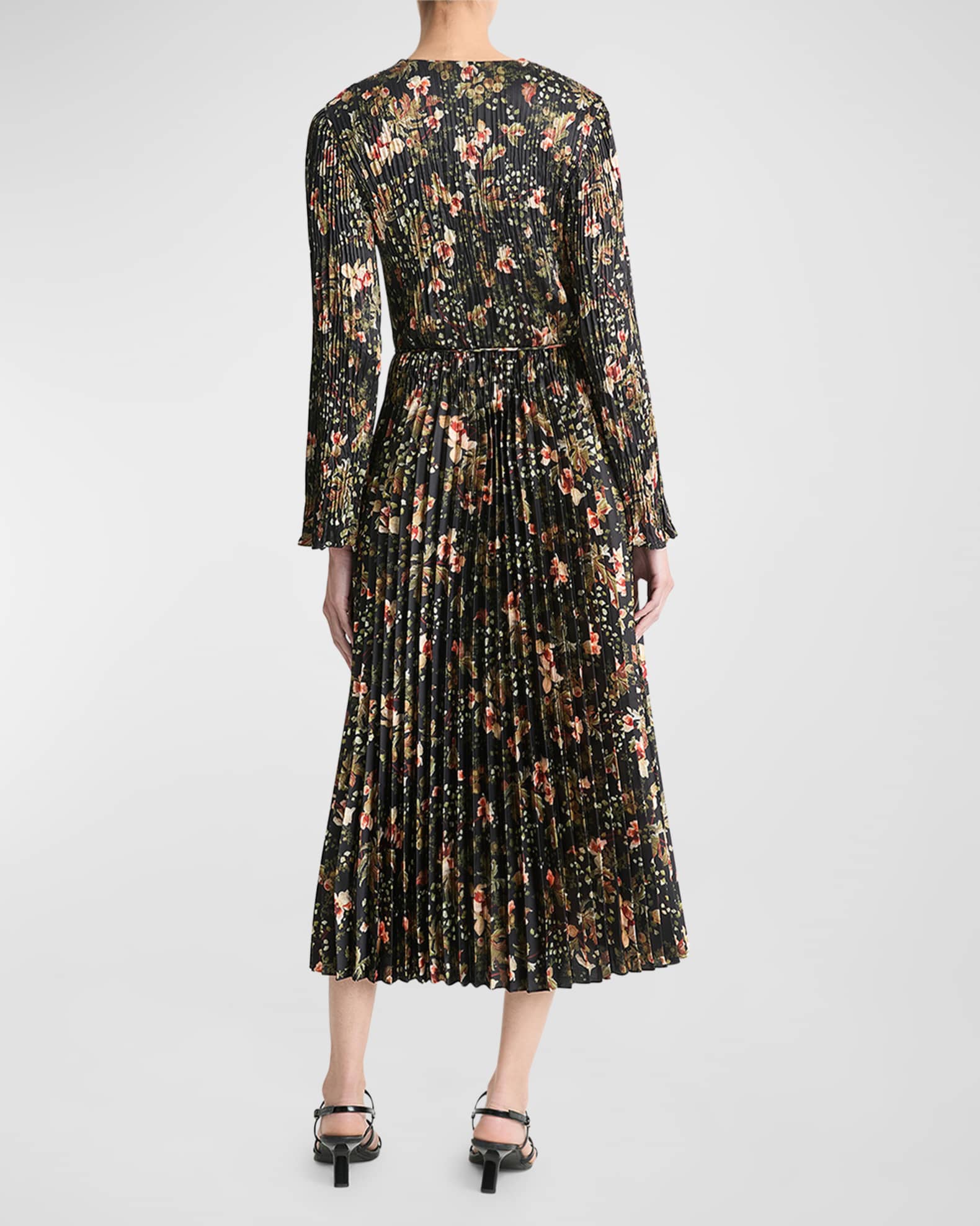 Vince pleated midi dress 2025