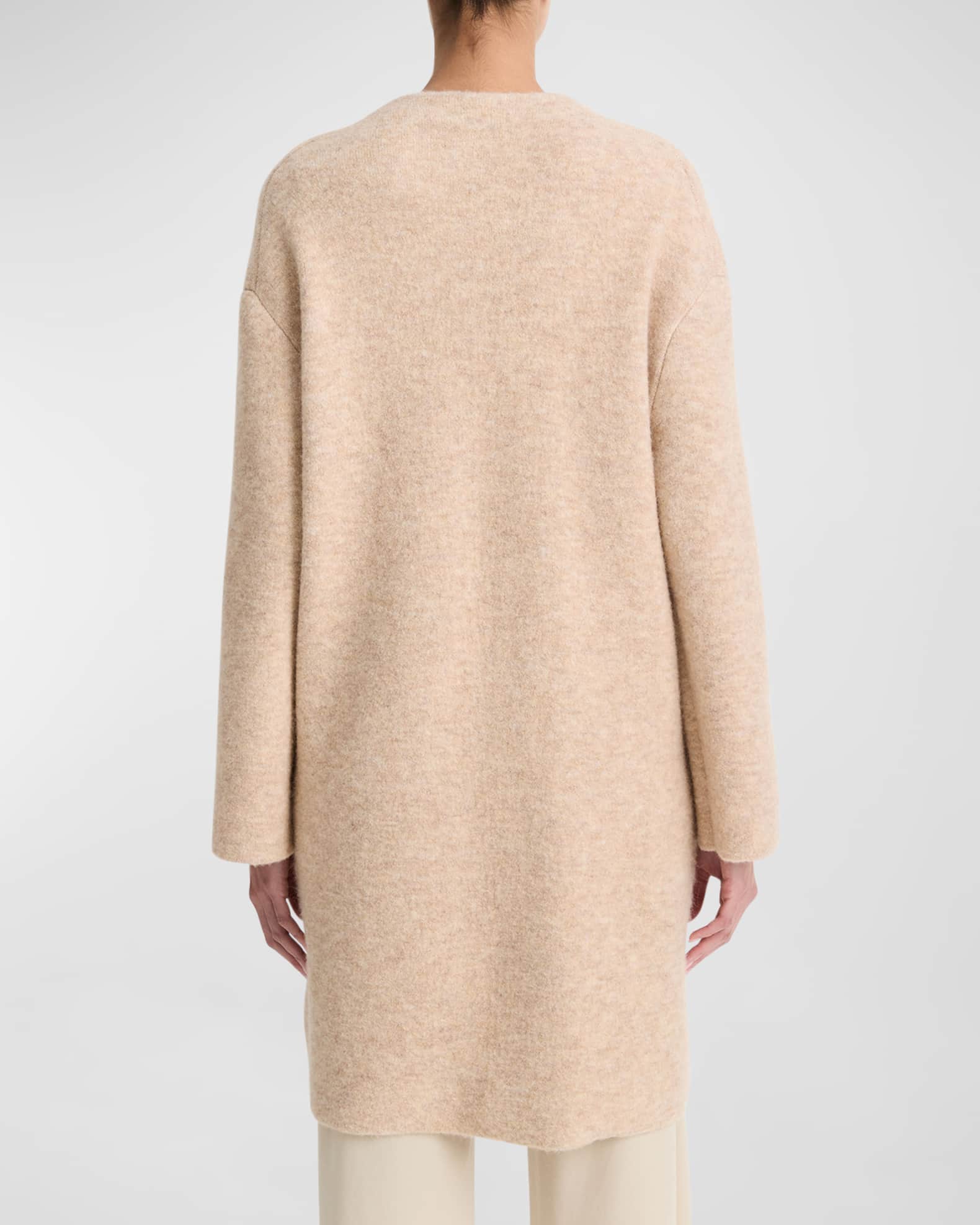 Sculpted Wool Blend Car Coat