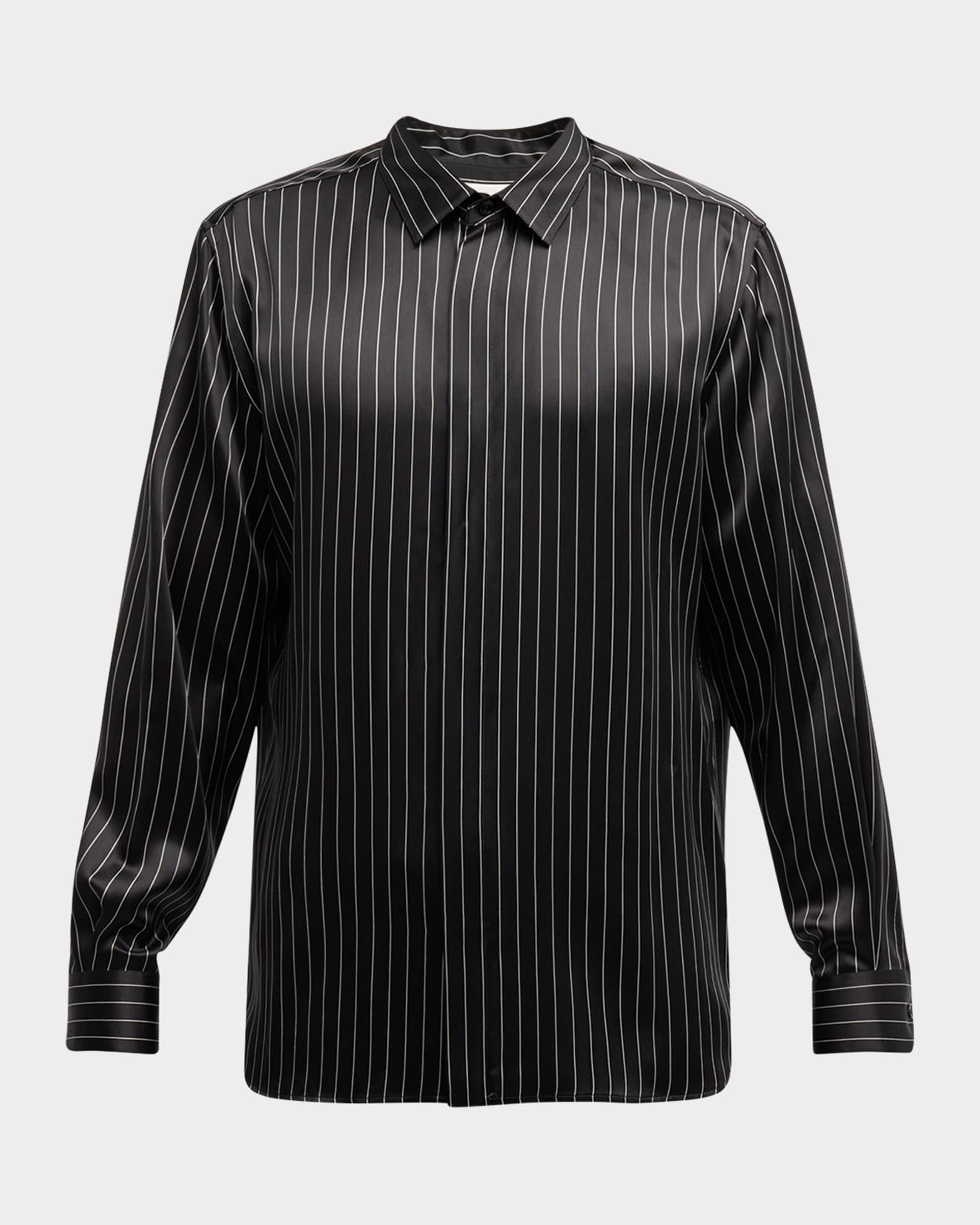 Saint laurent silk shirt mens cheap