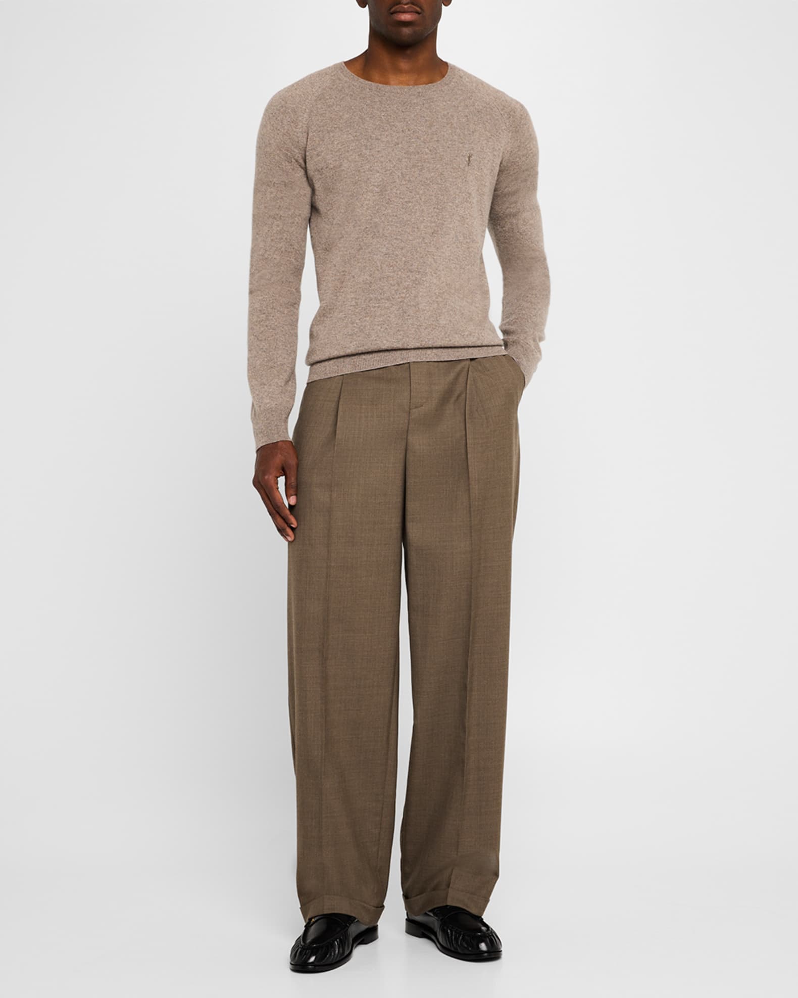 Men's Cashmere Logo Sweater 1