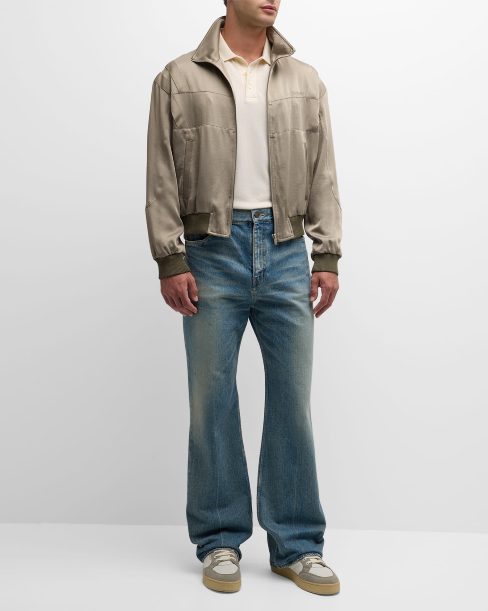 Men's Satin Teddy Jacket 1