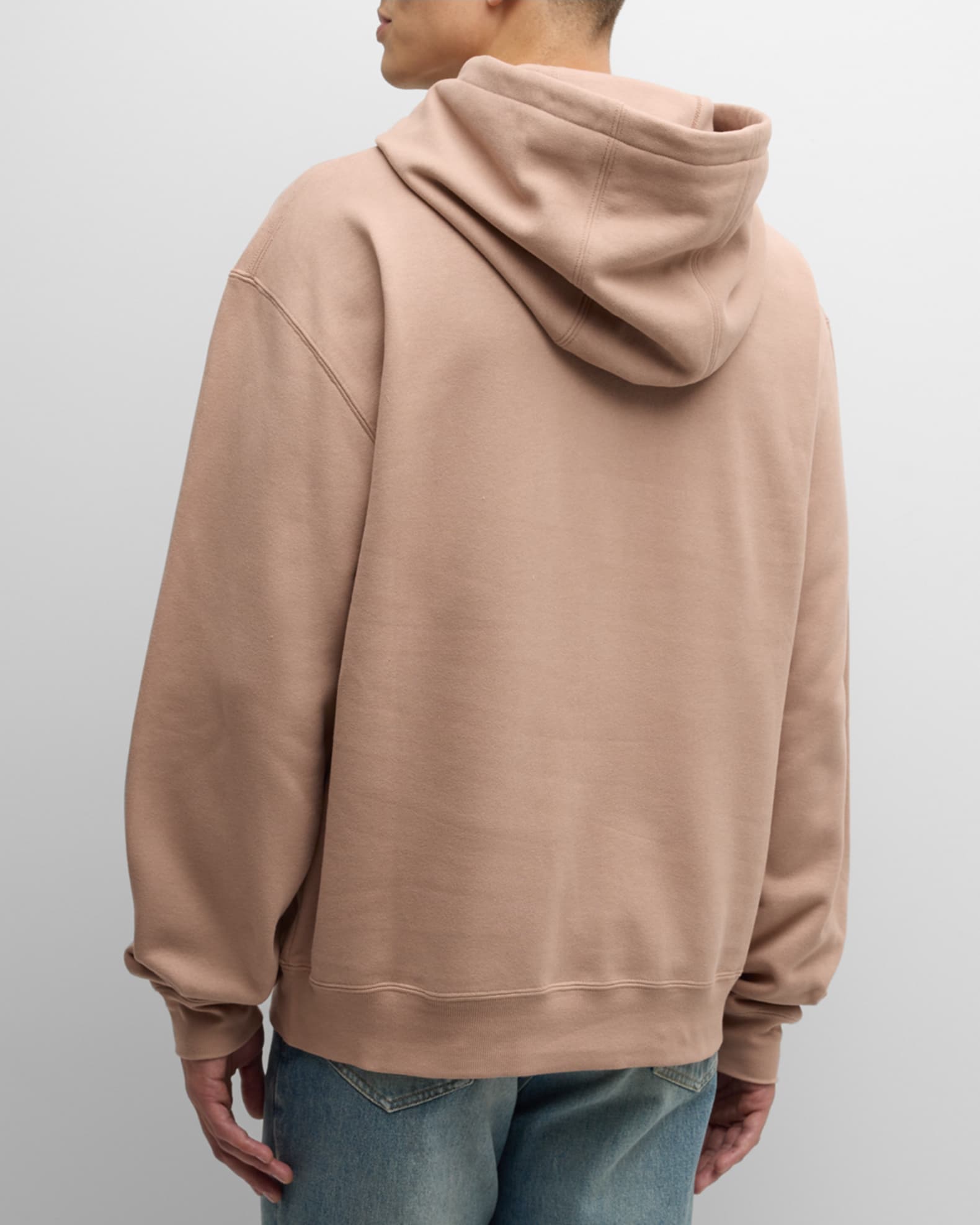 Saint Laurent Men's Hoodie with Logo Patch | Neiman Marcus